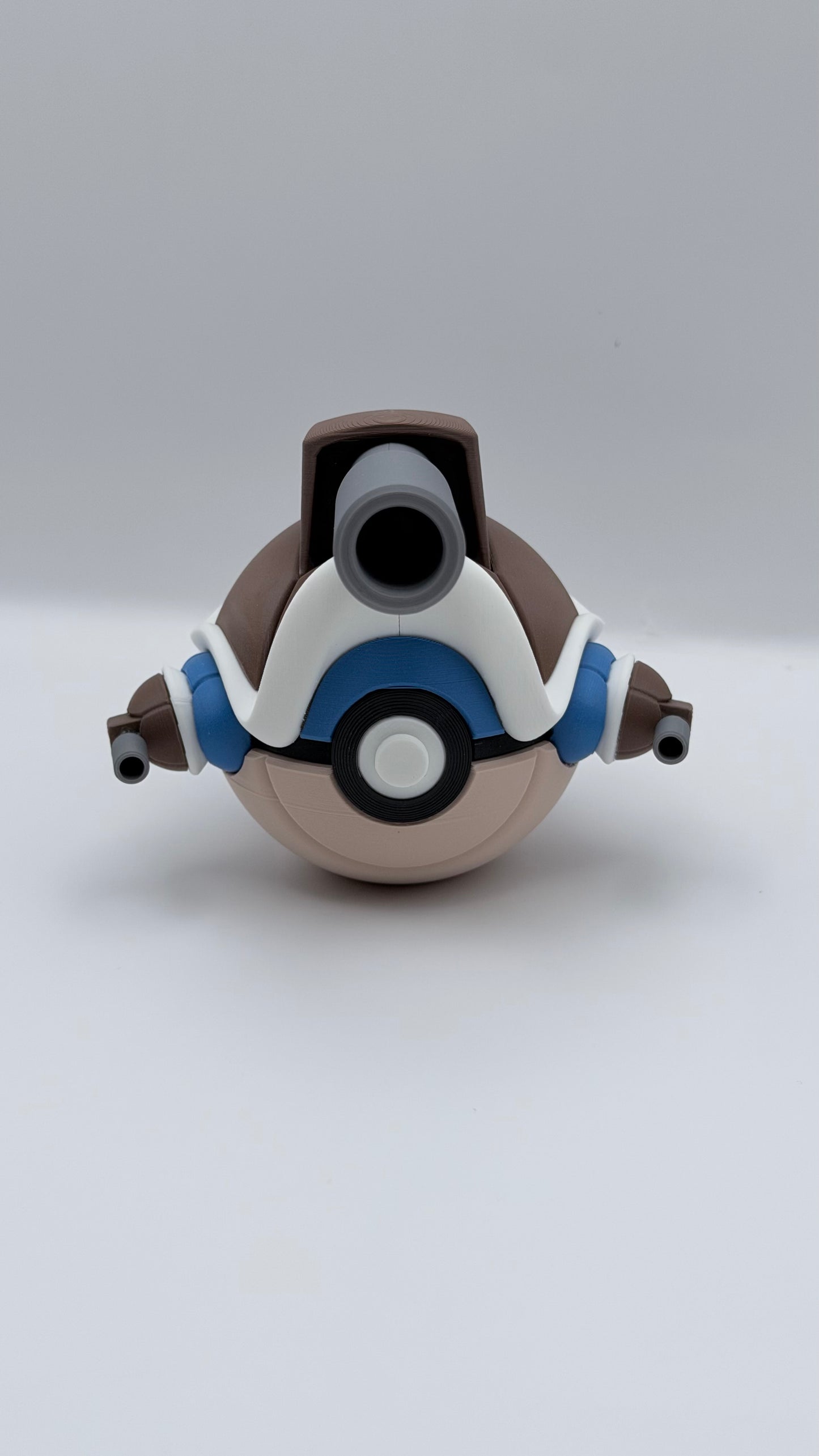 Mega Blastoise Poké Ball Inspired Collectible | 3D Printed Pokémon Display Ball | Gaming Room Decor
