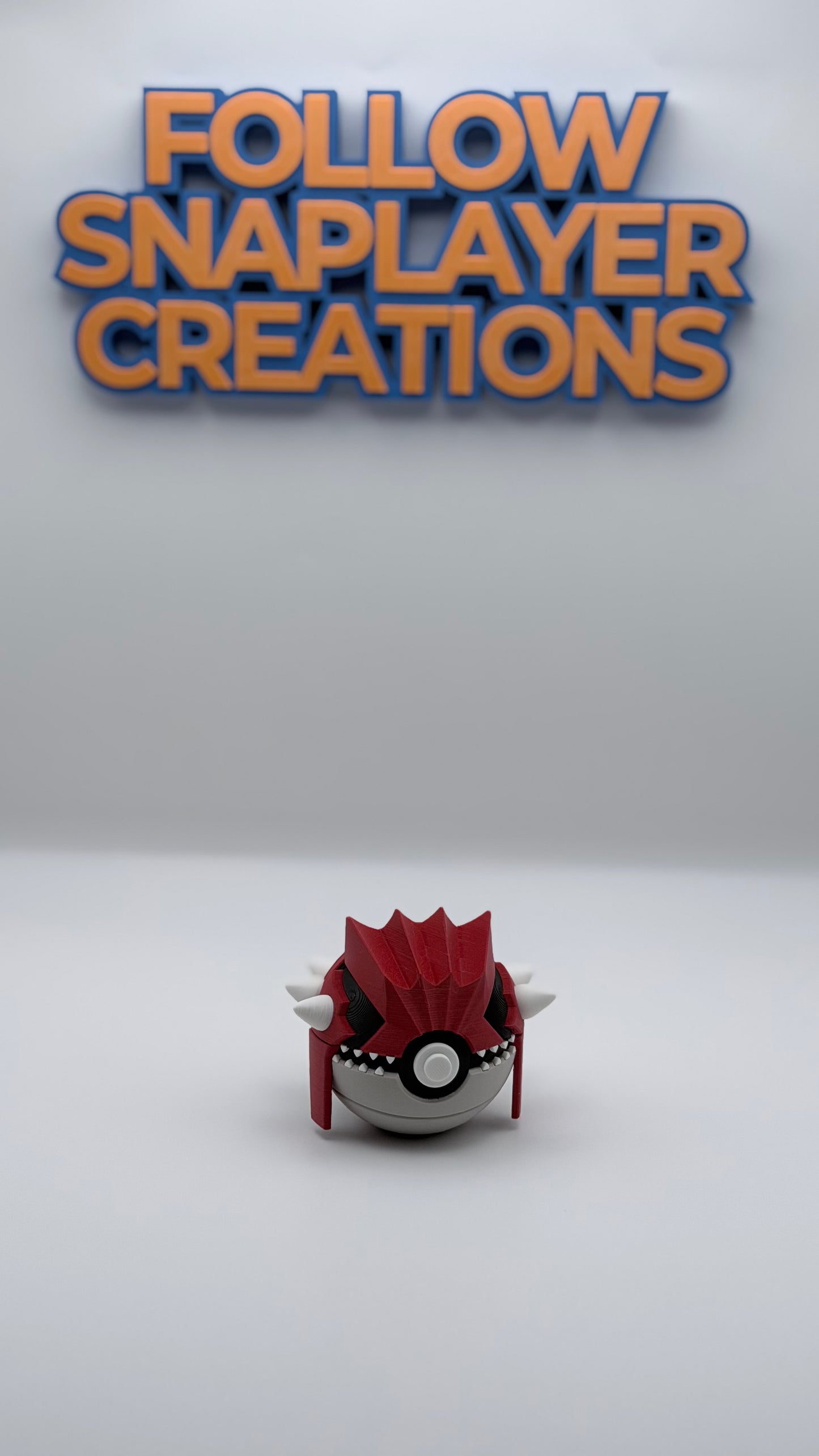 Groudon Inspired Character Ball – Premium 3D Printed Pokémon Display Collectible