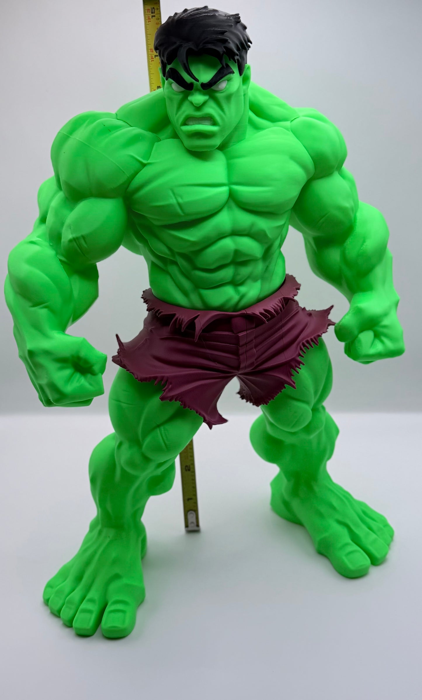Hulk Statue | Marvel Inspired 15” 3D Printed Collectible | Superhero Display Figure Decor