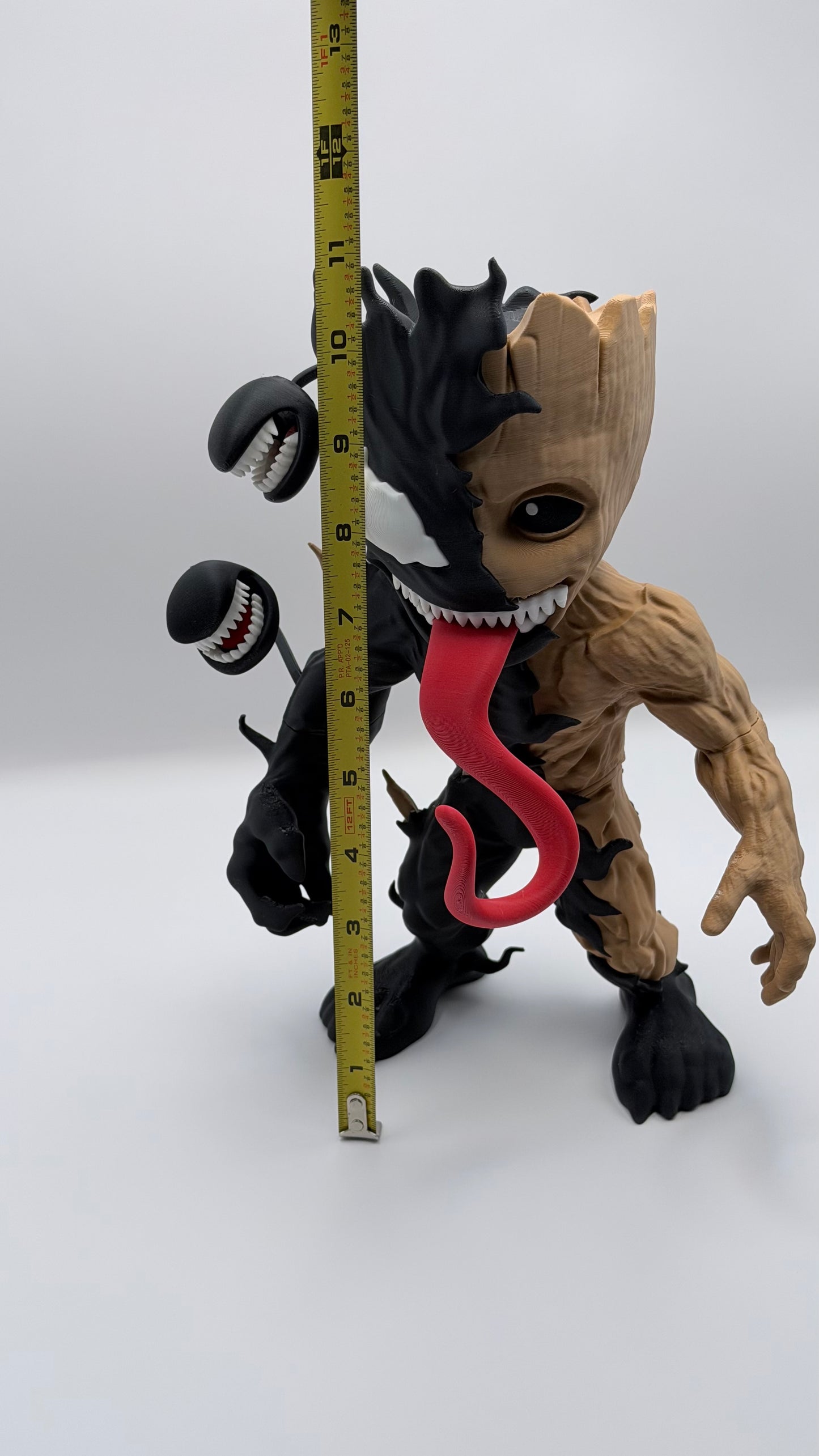 Venom Groot Crossover Statue | Marvel Inspired 3D Printed Collectible | 11” Display Figure