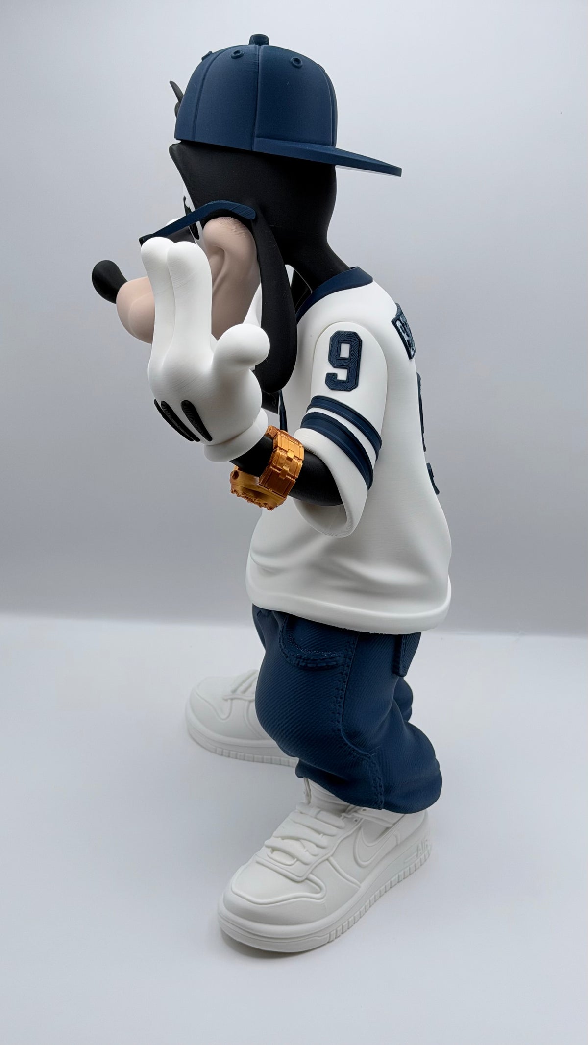 Urban Goofy Statue – 16” 3D Printed Collectible | Streetwear Inspired Display Figure