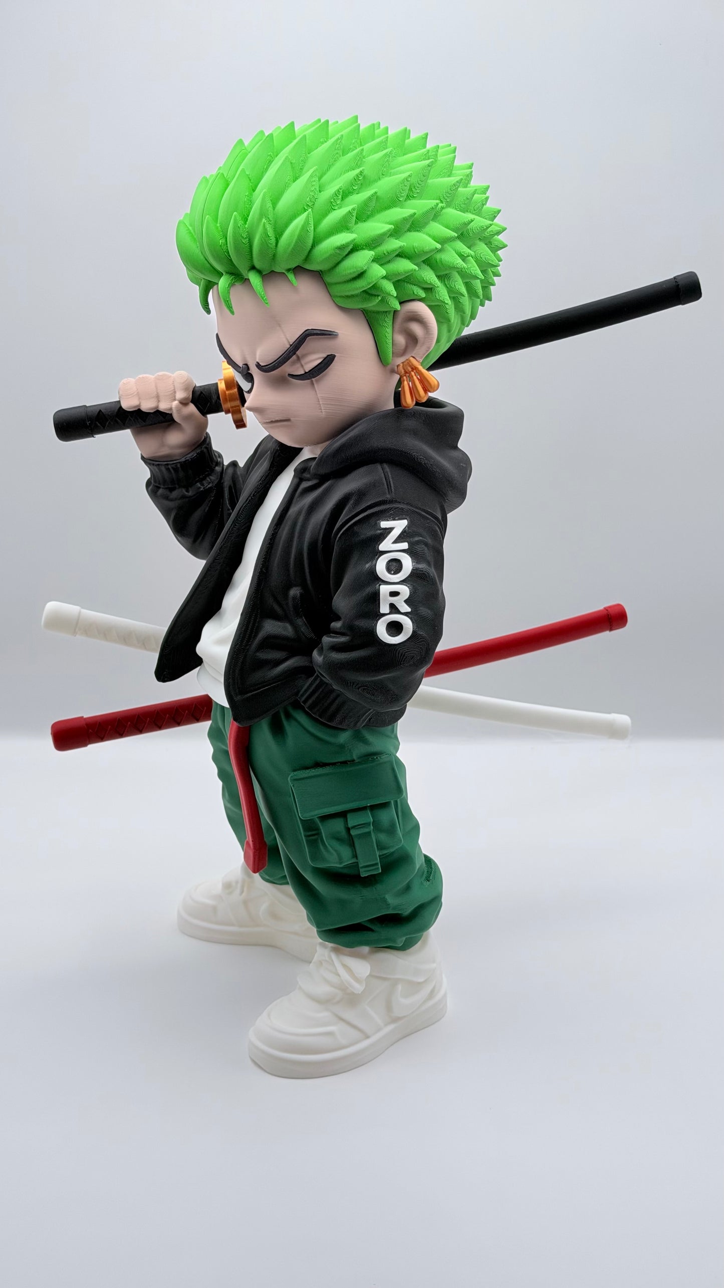 Urban Zoro Statue | One Piece Inspired 3D Printed Collectible | Anime Display Figure