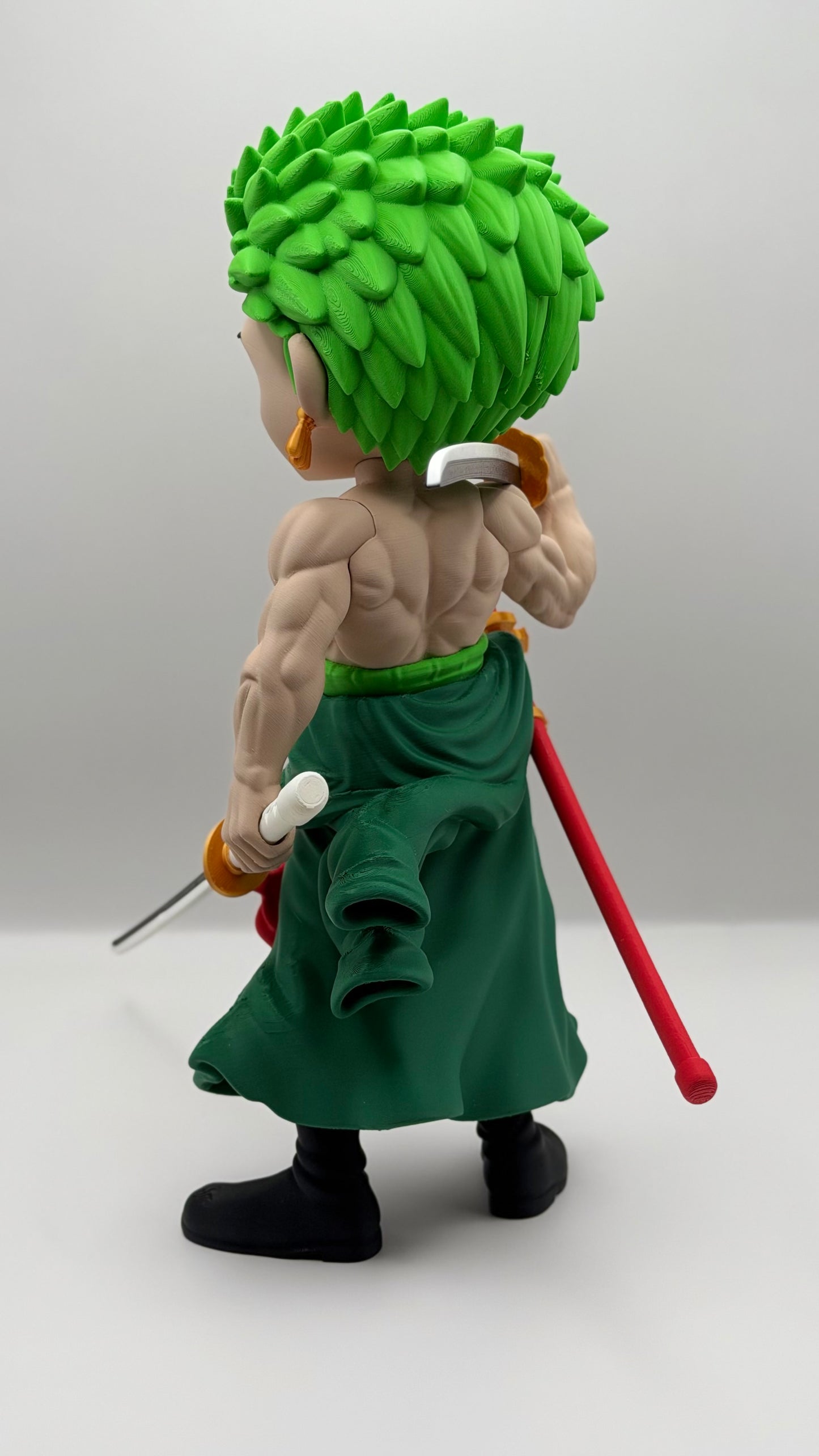 Roronoa Zoro Inspired 12–13” Anime Statue | Premium 3D Printed One Piece Collectible Figure