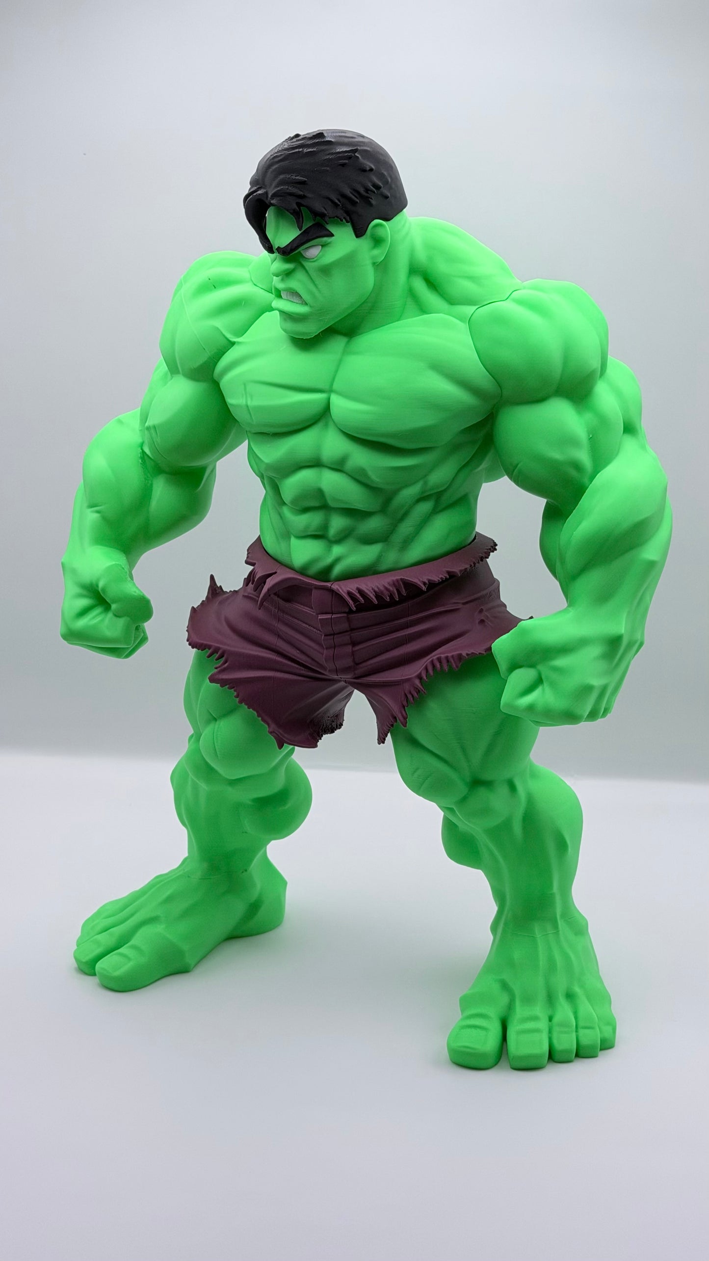 Hulk Statue | Marvel Inspired 15” 3D Printed Collectible | Superhero Display Figure Decor