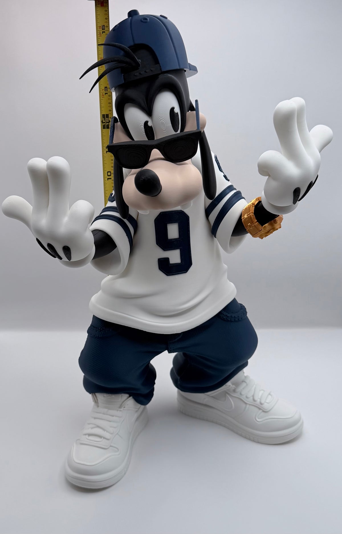 Urban Goofy Statue – 16” 3D Printed Collectible | Streetwear Inspired Display Figure