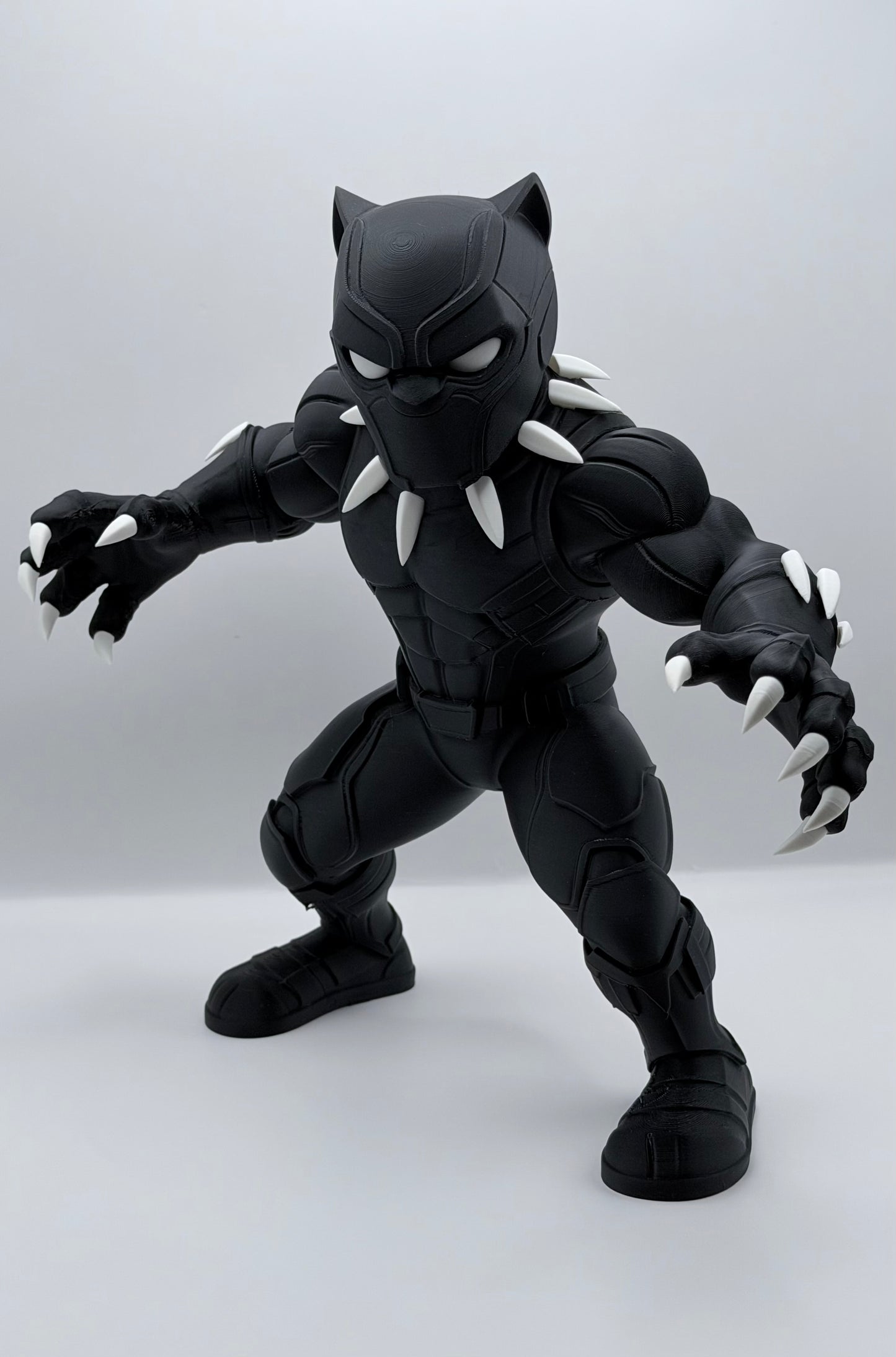 Black Panther Inspired 3D Printed Superhero Collectible Statue