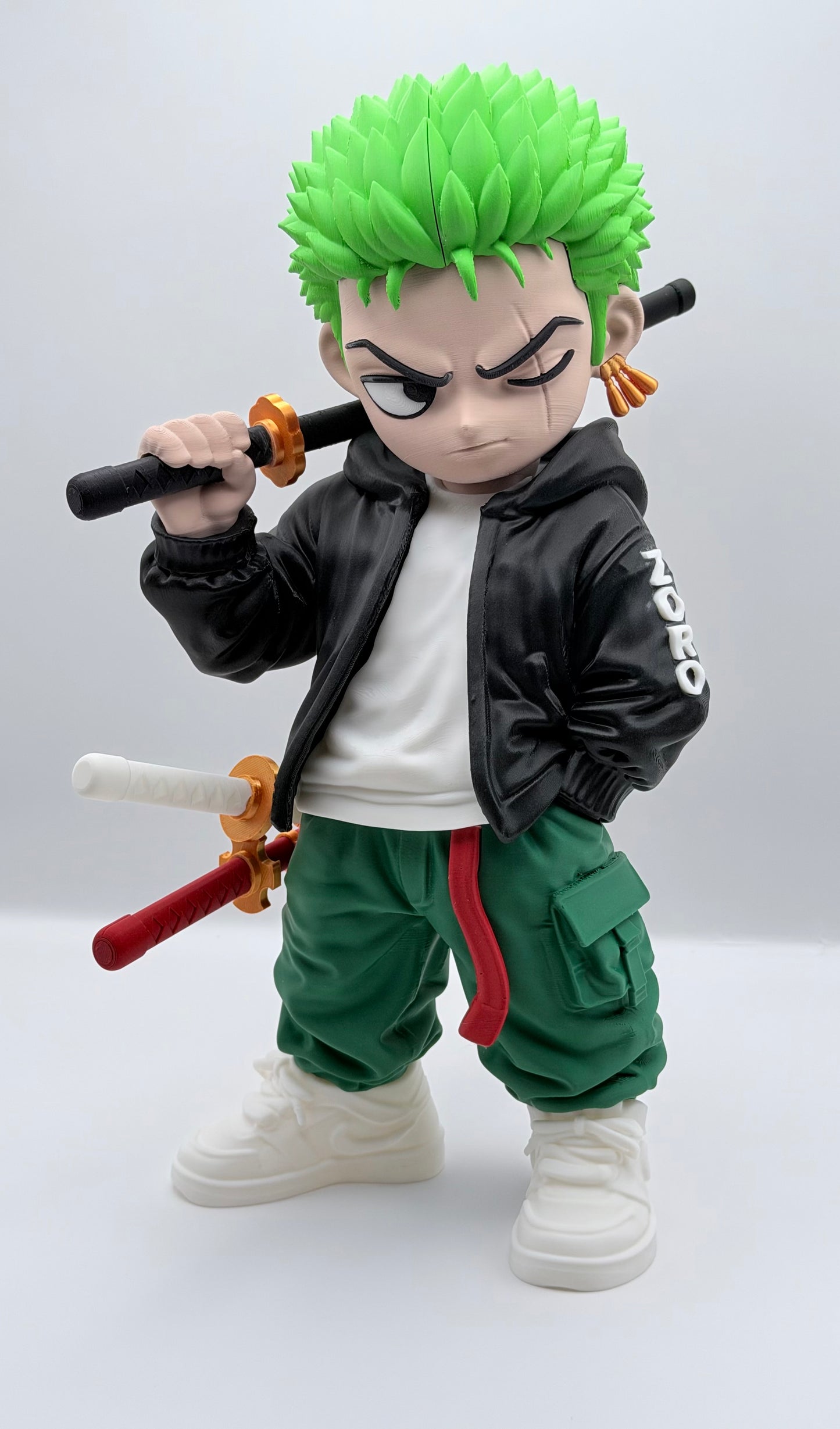 Urban Zoro Statue | One Piece Inspired 3D Printed Collectible | Anime Display Figure