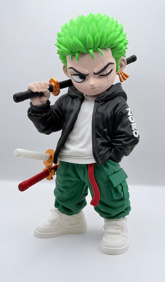 Urban Zoro Statue | One Piece Inspired 3D Printed Collectible | Anime Display Figure