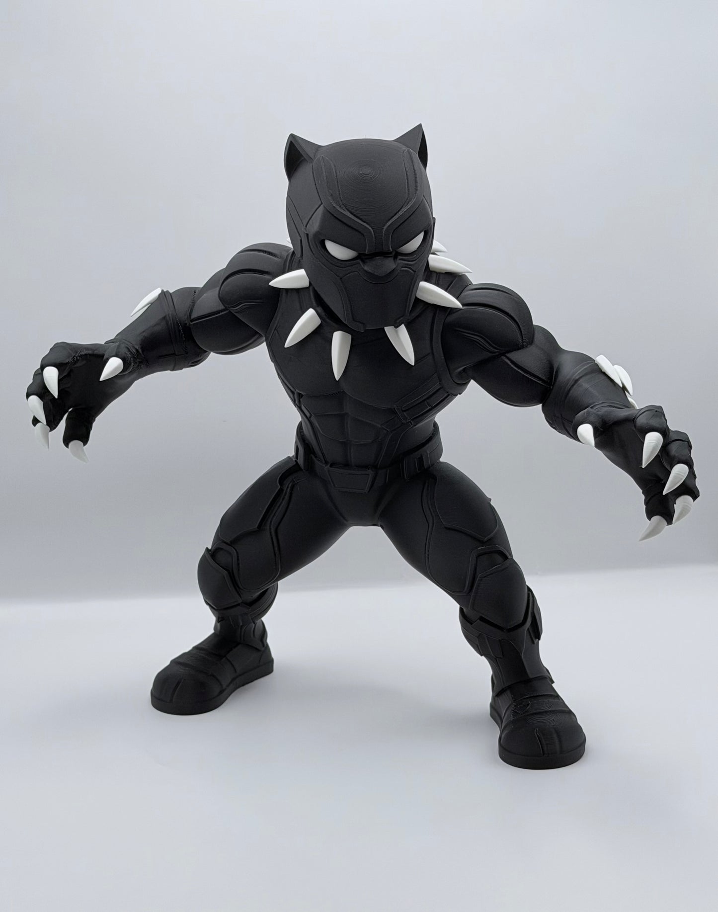 Black Panther Inspired 3D Printed Superhero Collectible Statue