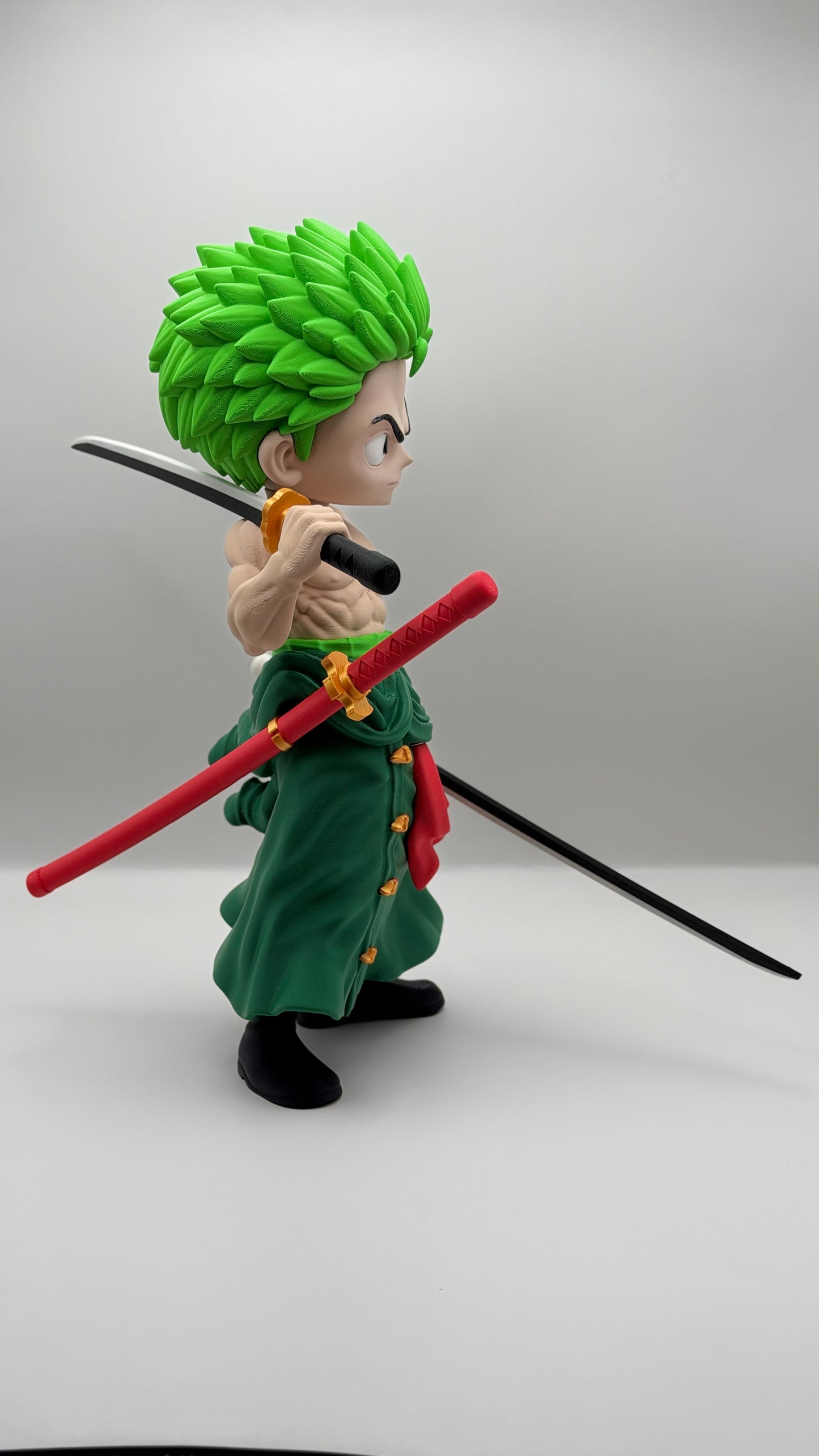Roronoa Zoro Inspired 12–13” Anime Statue | Premium 3D Printed One Piece Collectible Figure
