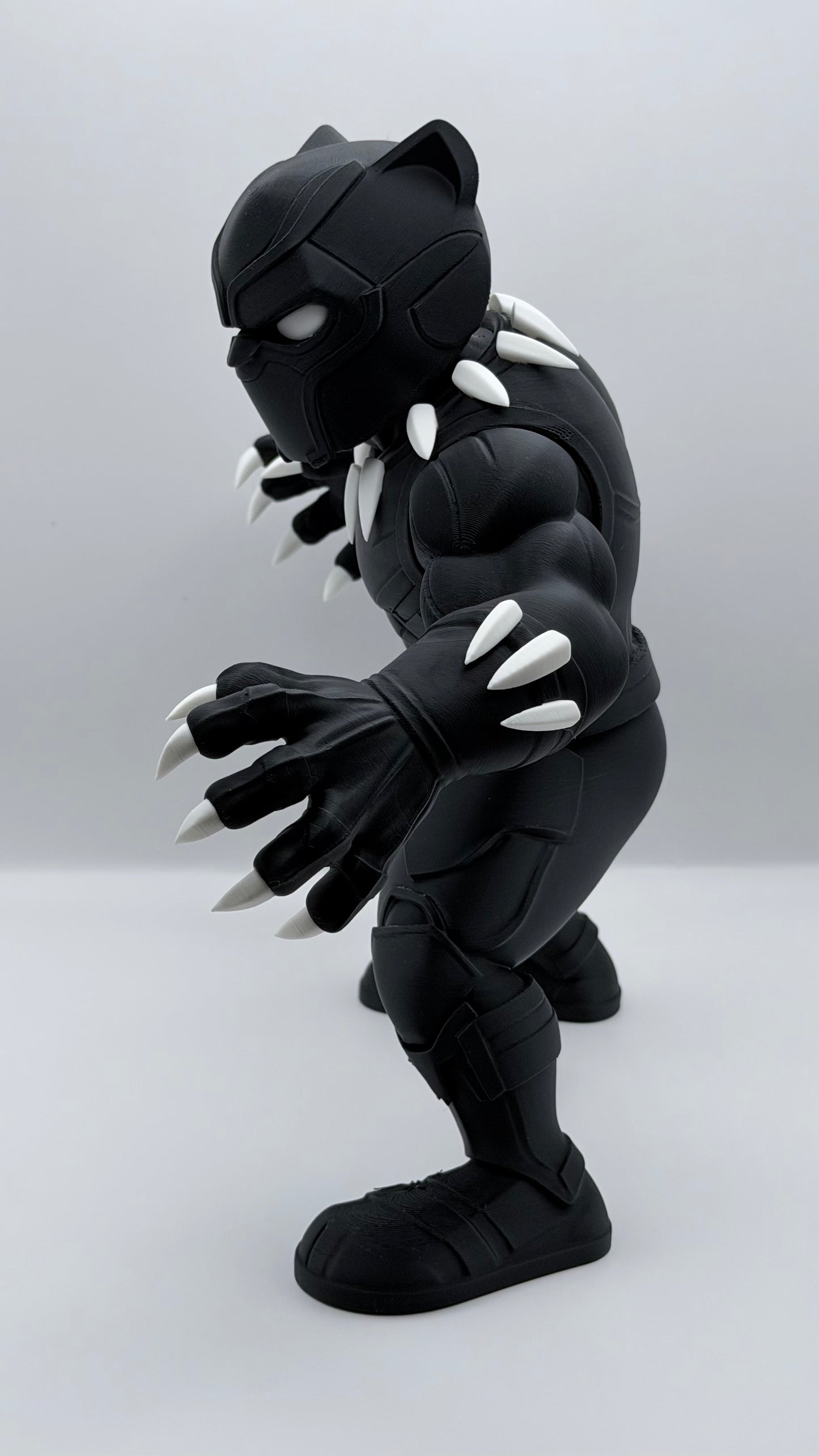 Black Panther Inspired 3D Printed Superhero Collectible Statue