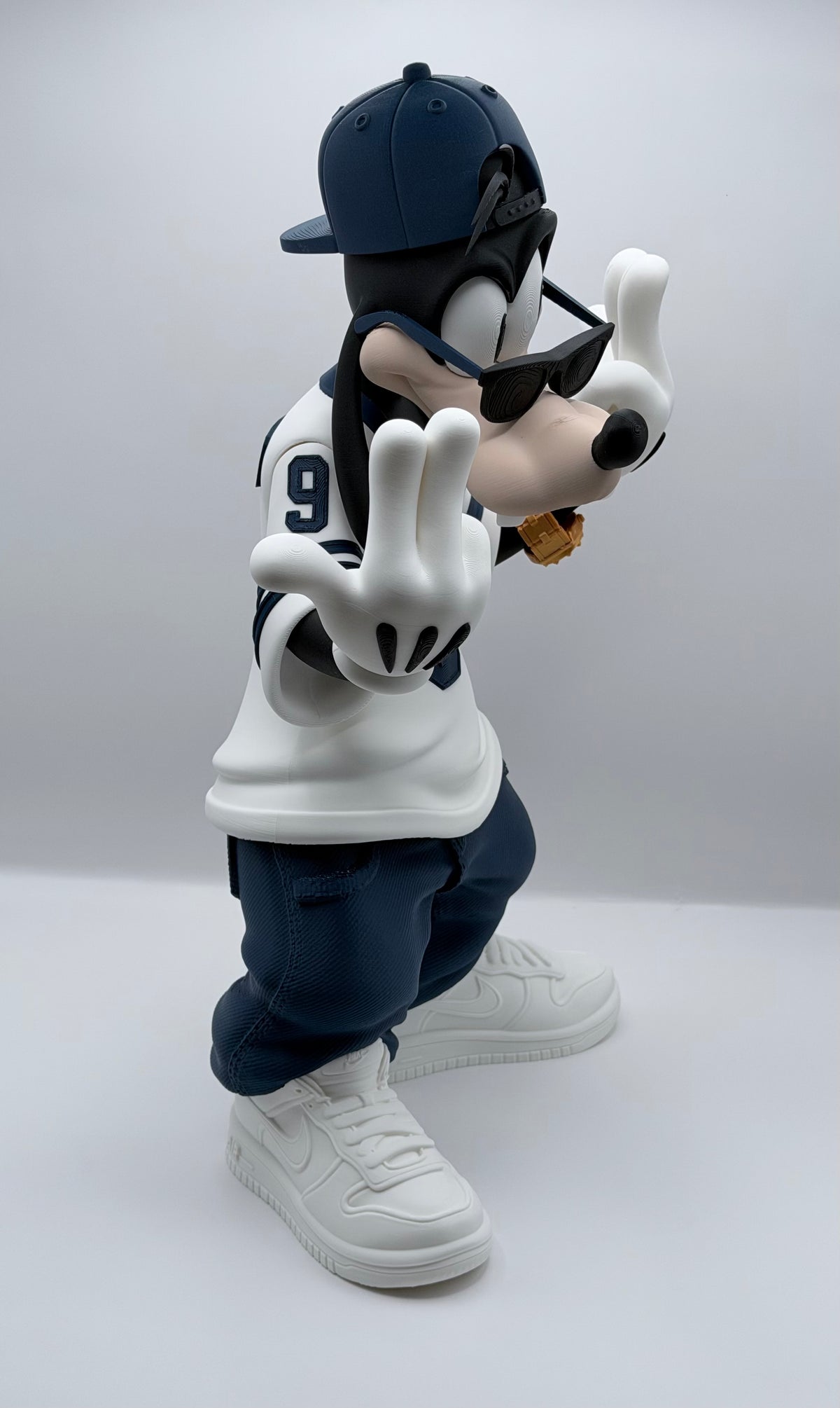 Urban Goofy Statue – 16” 3D Printed Collectible | Streetwear Inspired Display Figure