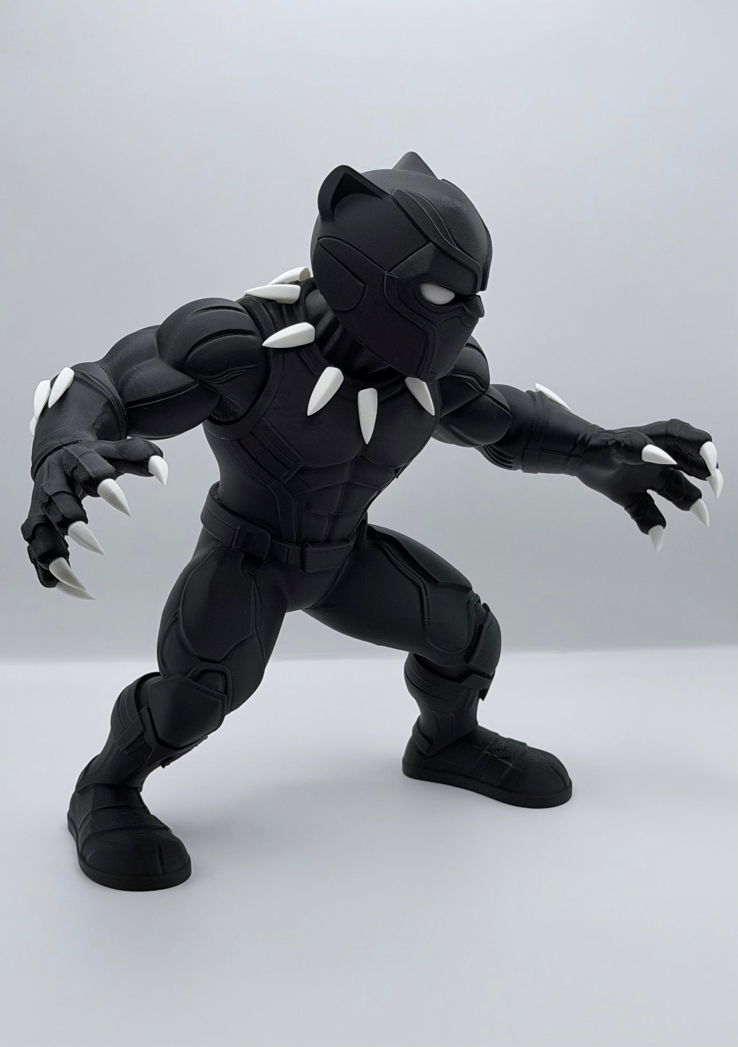 Black Panther Inspired 3D Printed Superhero Collectible Statue