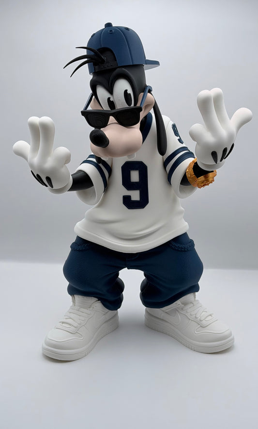 Urban Goofy Statue – 16” 3D Printed Collectible | Streetwear Inspired Display Figure