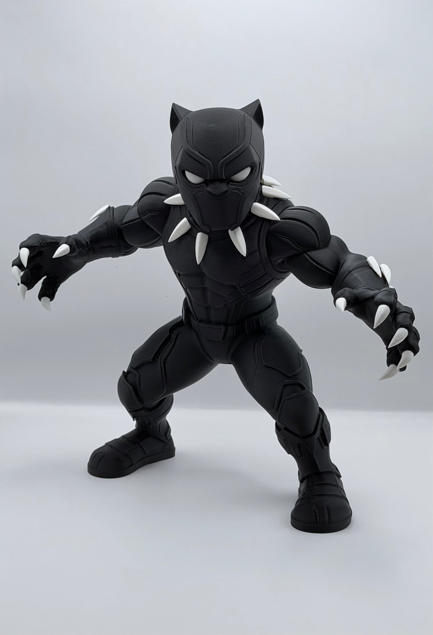 Black Panther Inspired 3D Printed Superhero Collectible Statue