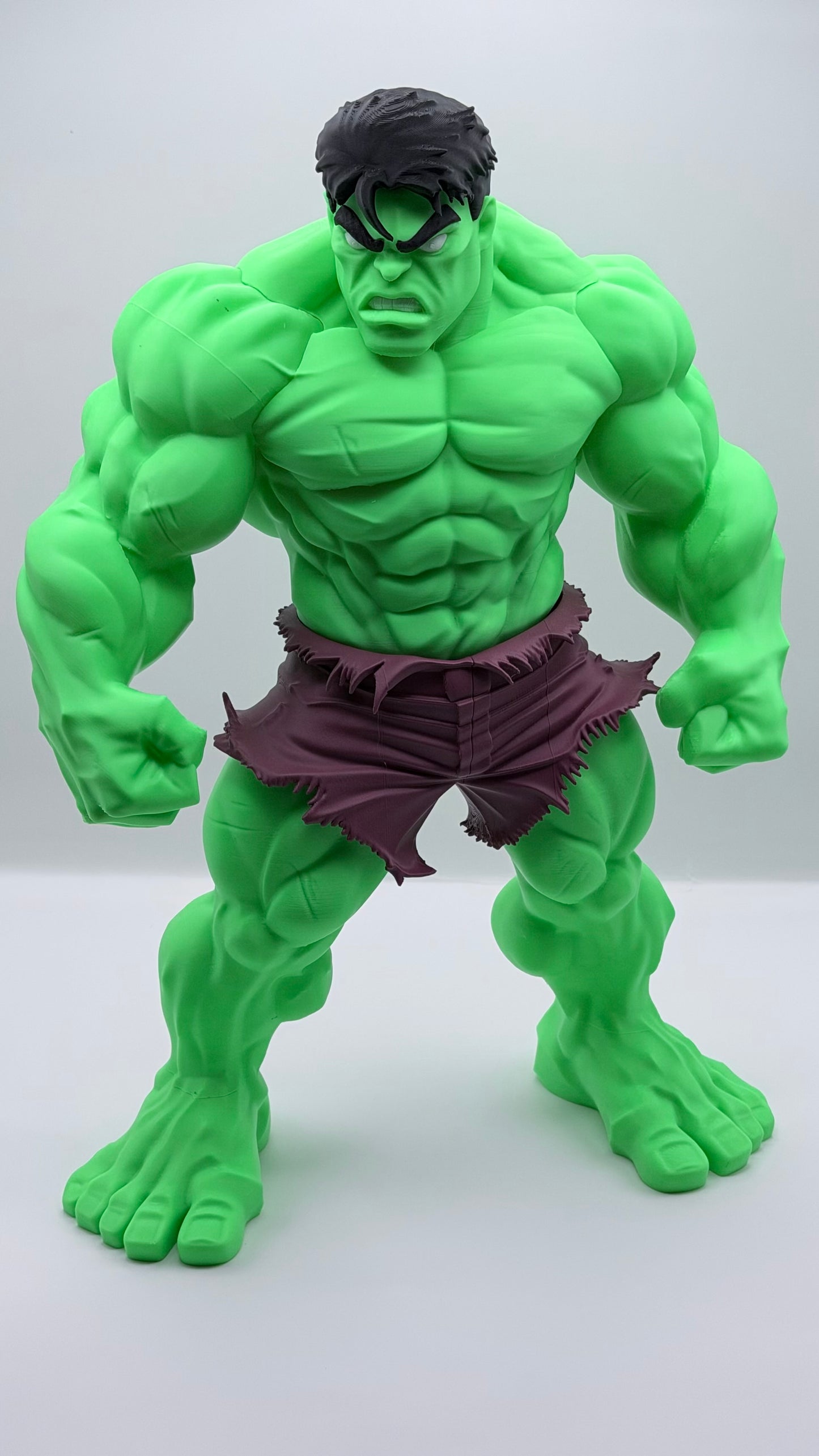 Hulk Statue | Marvel Inspired 15” 3D Printed Collectible | Superhero Display Figure Decor