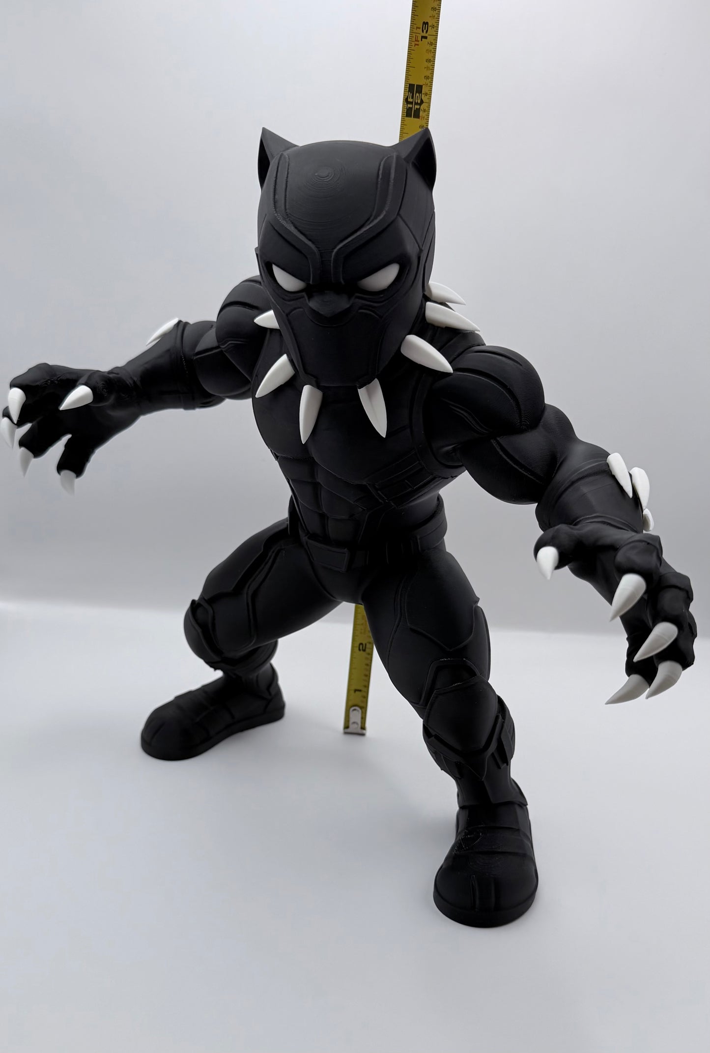 Black Panther Inspired 3D Printed Superhero Collectible Statue