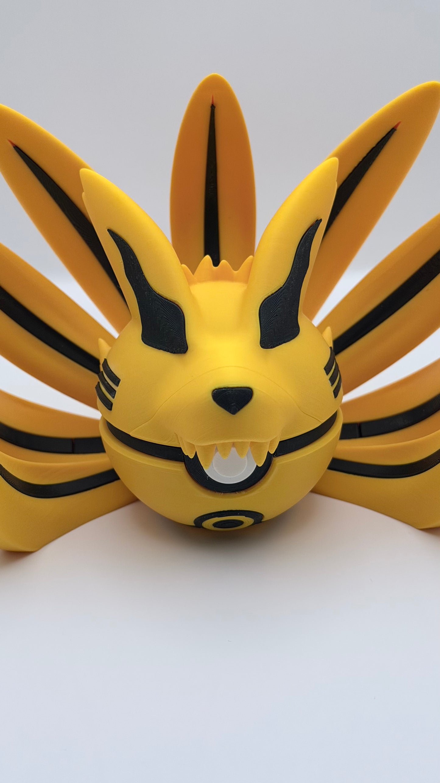 Kurama Character Ball | Naruto Inspired 3D Printed Collectible | Nine-Tailed Fox Display Decor