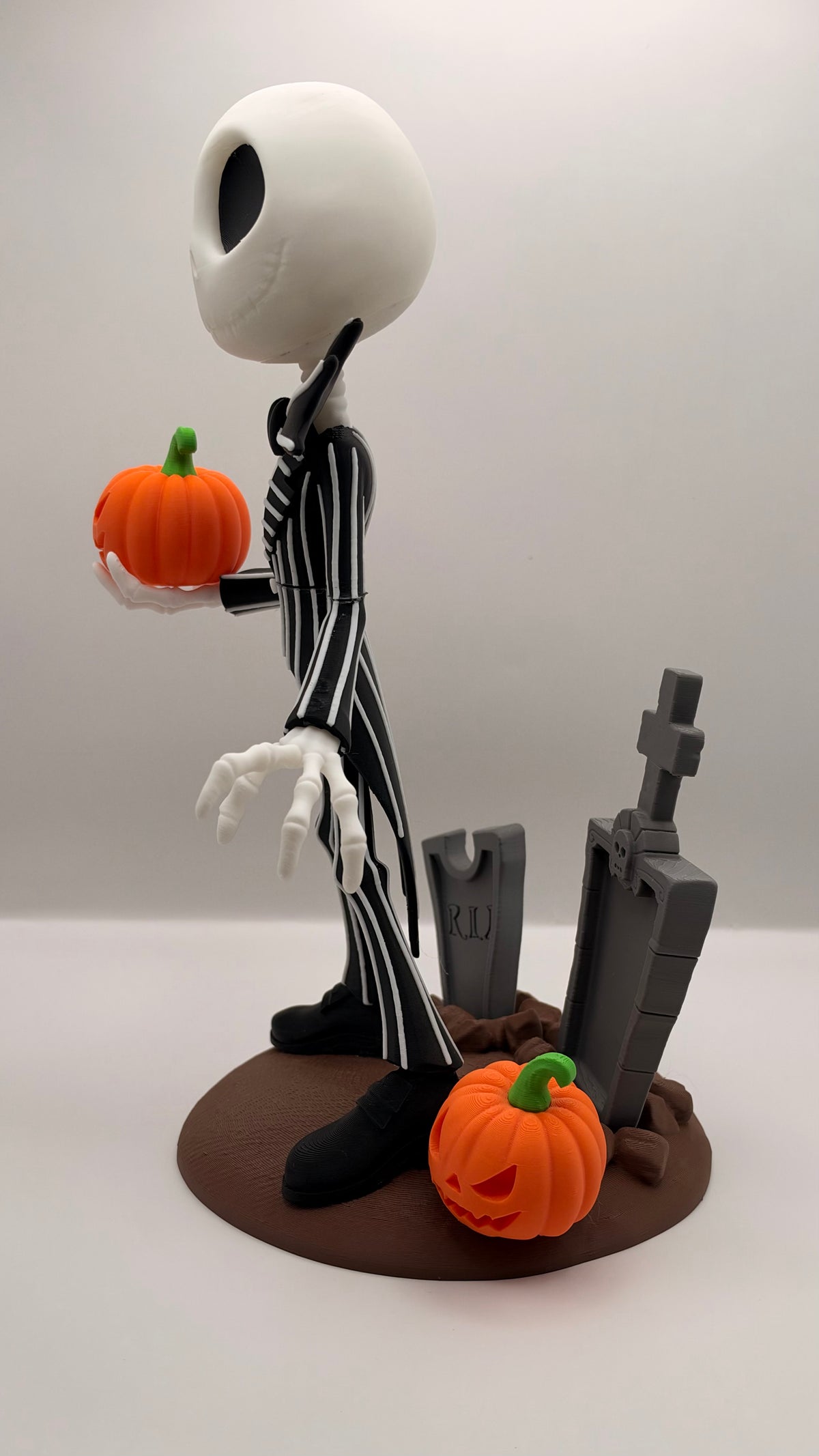 Jack Skellington Halloween Graveyard Statue | 3D Printed Nightmare Before Christmas Inspired Collectible
