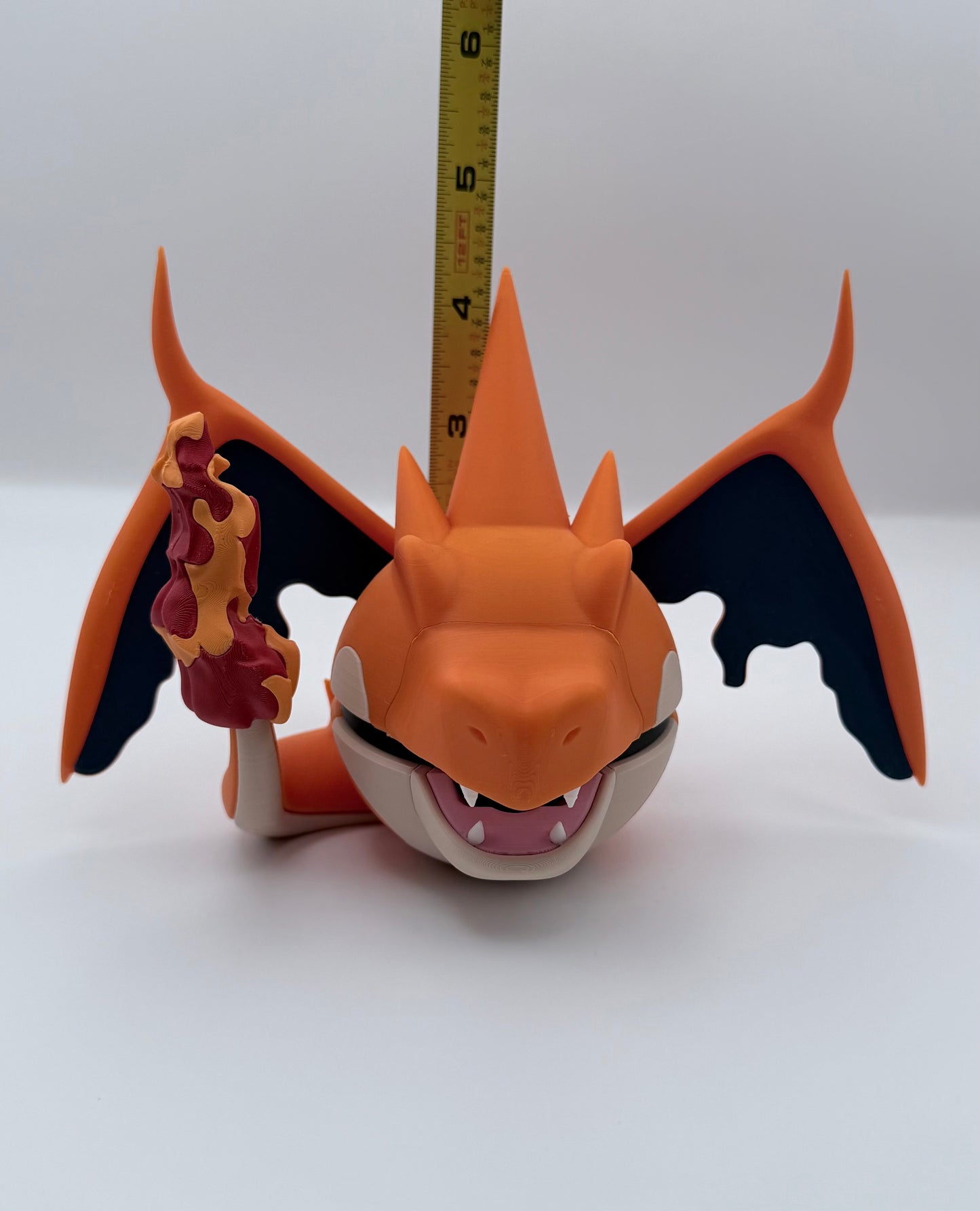 Mega Charizard Y Inspired Character Ball | Premium 3D Printed Pokémon Display Collectible | SnapLayerCreations