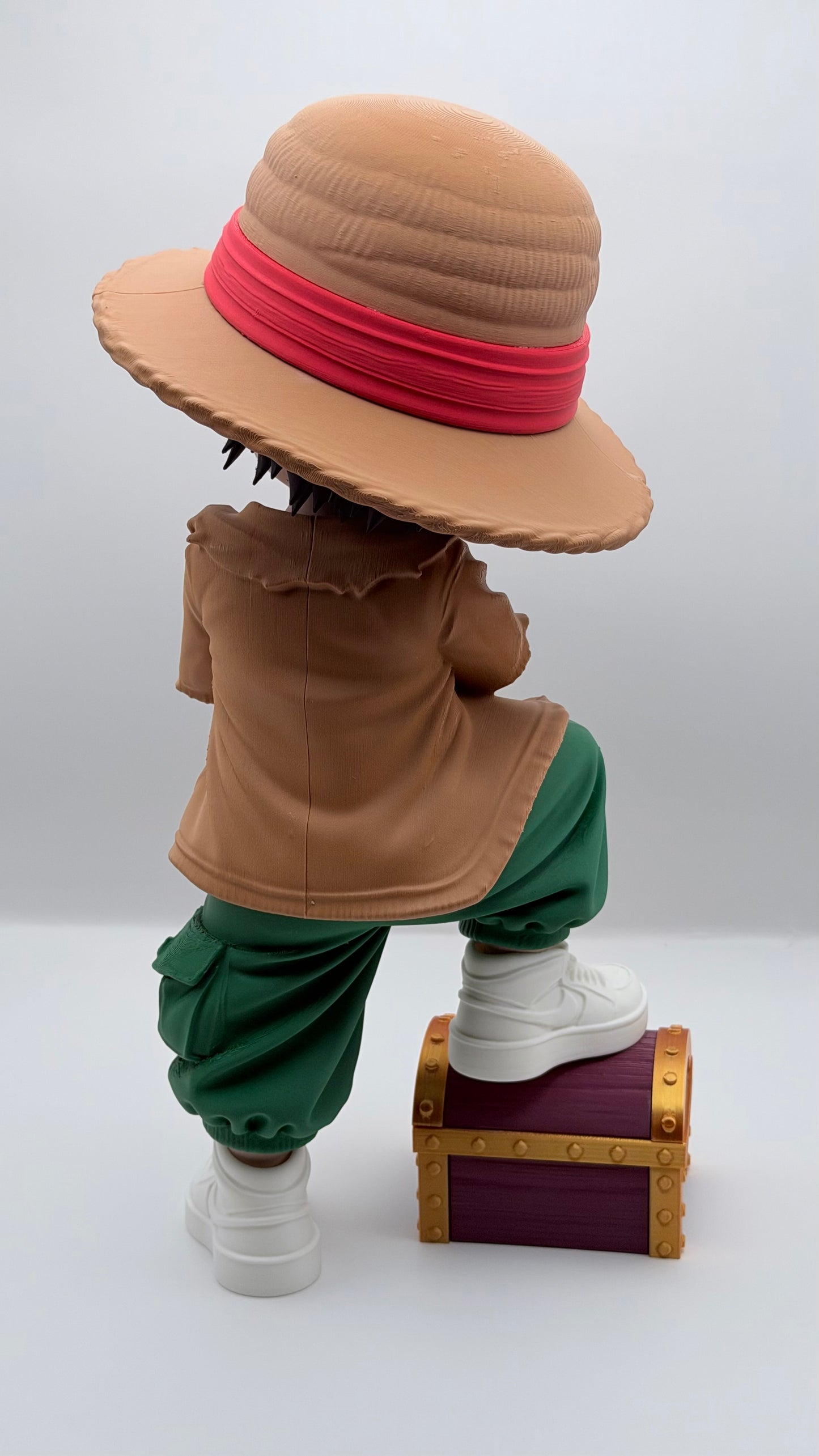 Urban Style Luffy Statue | One Piece Inspired 3D Printed Collectible | 13” Anime Display Figure