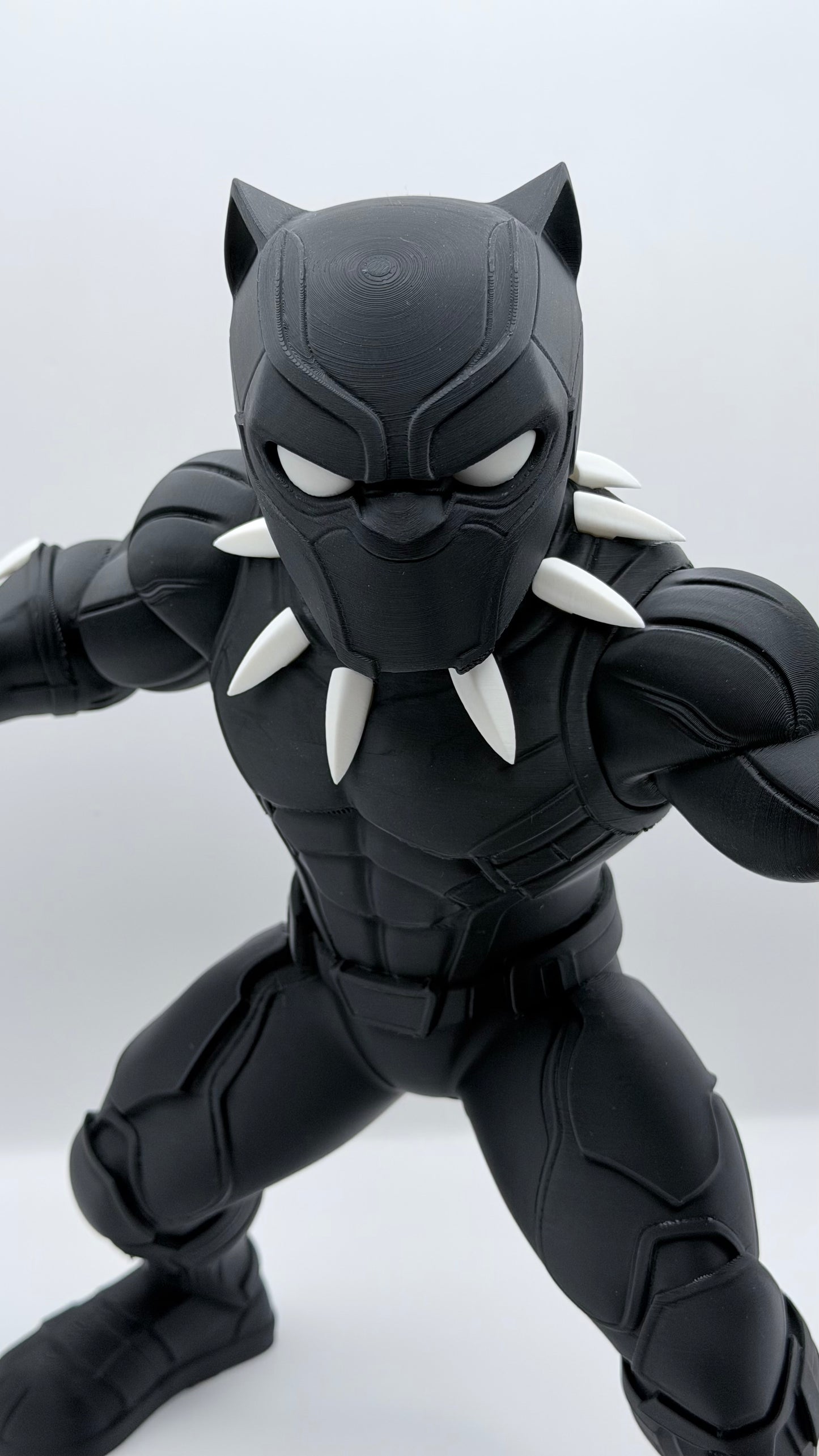 Black Panther Inspired 3D Printed Superhero Collectible Statue