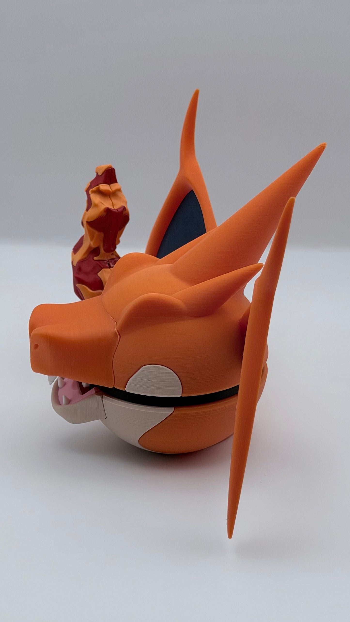 Mega Charizard Y Inspired Character Ball | Premium 3D Printed Pokémon Display Collectible | SnapLayerCreations