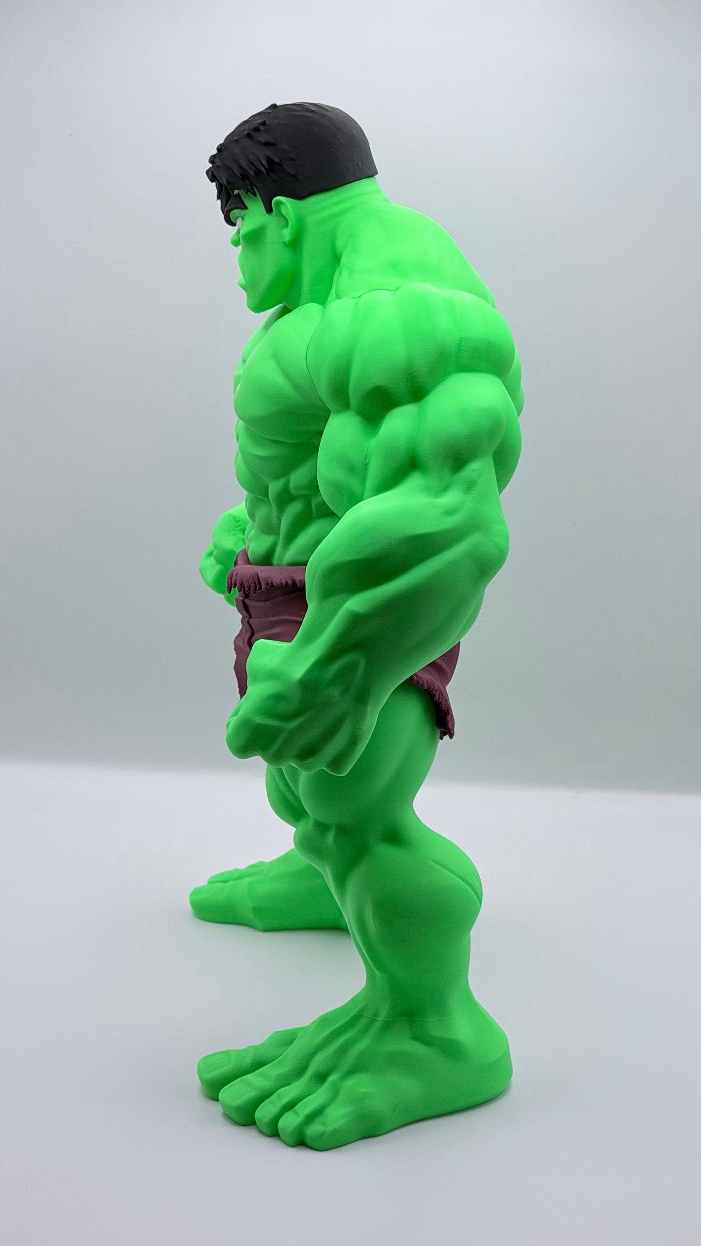 Hulk Statue | Marvel Inspired 15” 3D Printed Collectible | Superhero Display Figure Decor