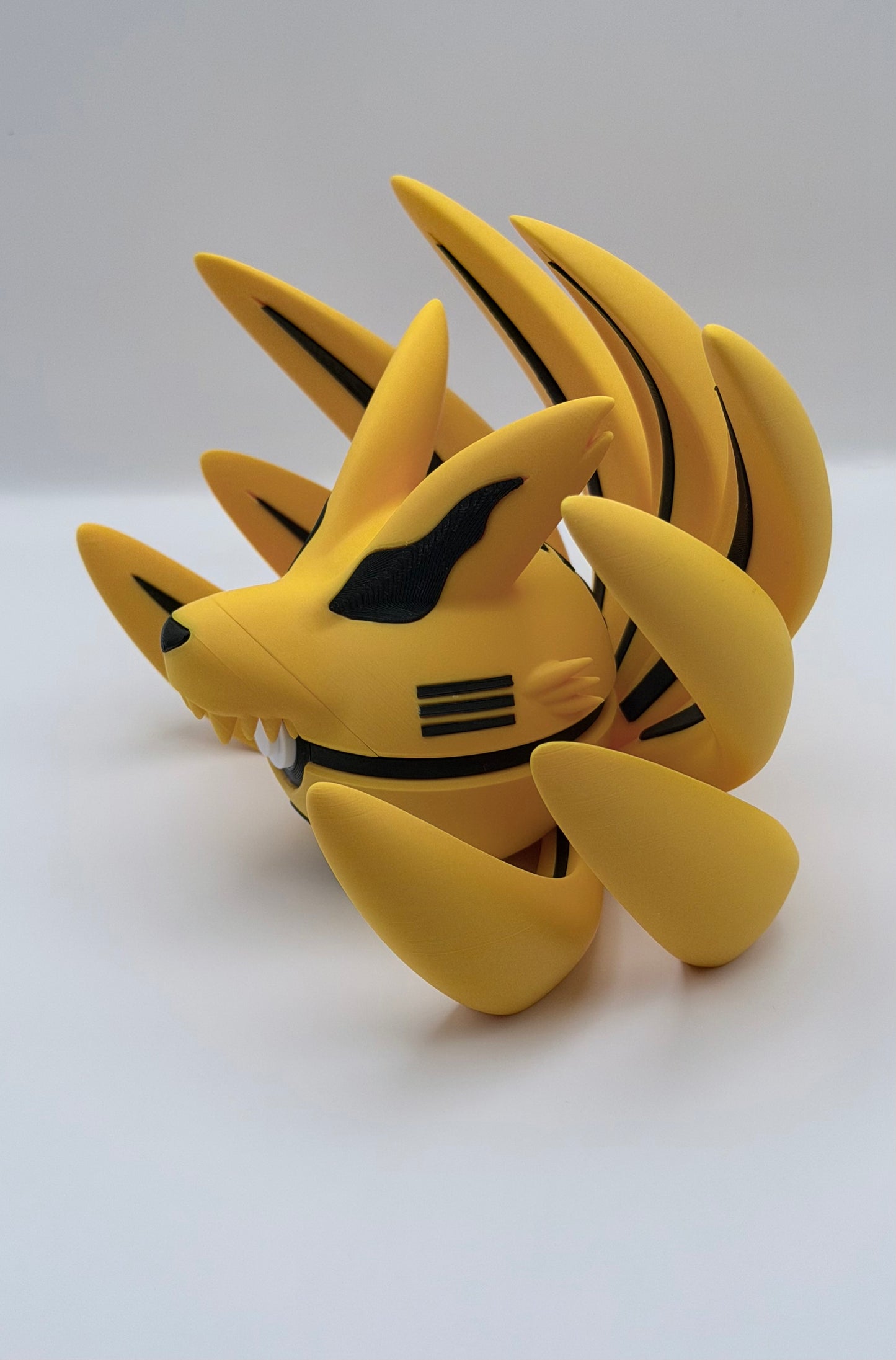 Kurama Character Ball | Naruto Inspired 3D Printed Collectible | Nine-Tailed Fox Display Decor