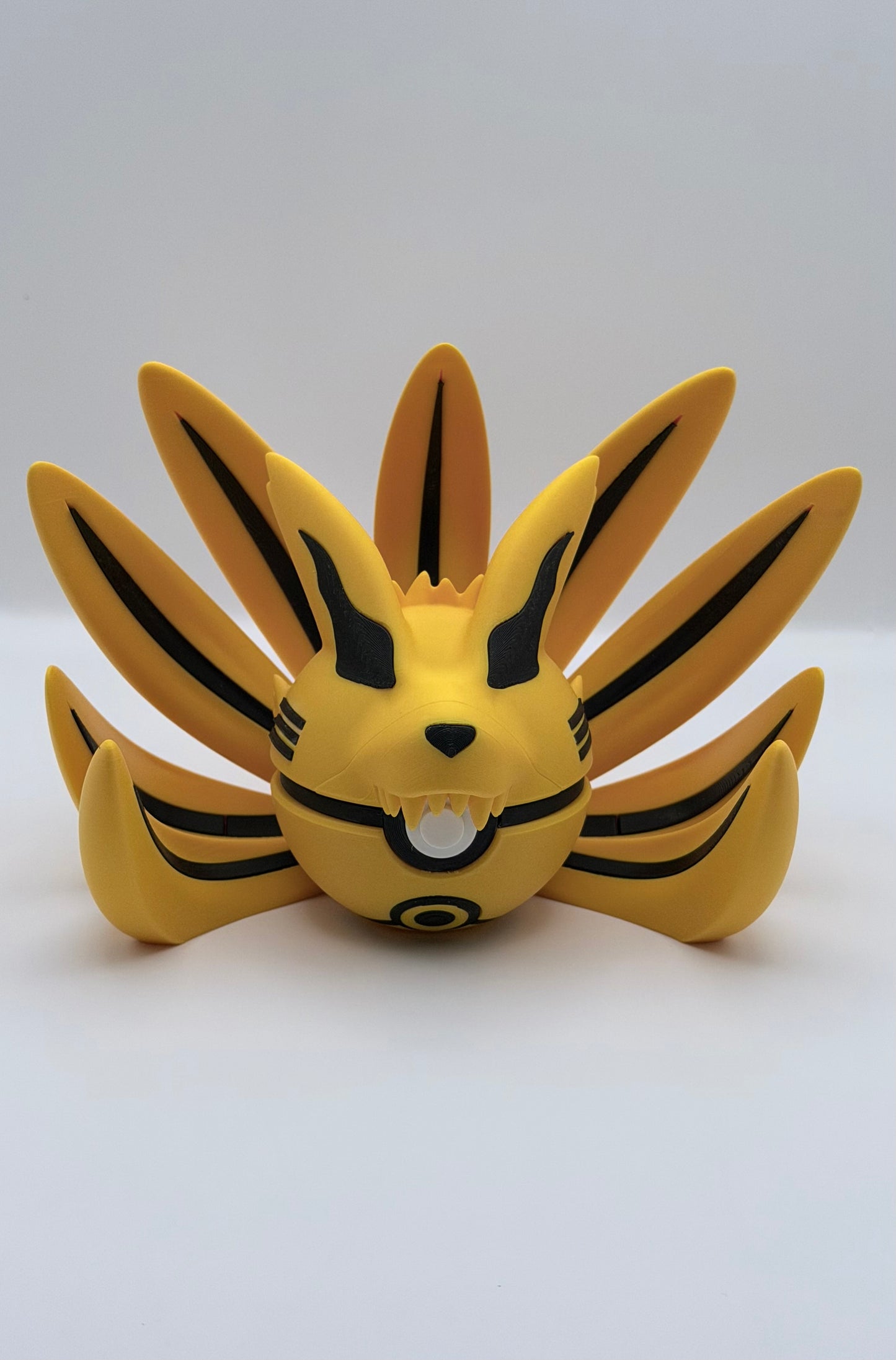 Kurama Character Ball | Naruto Inspired 3D Printed Collectible | Nine-Tailed Fox Display Decor