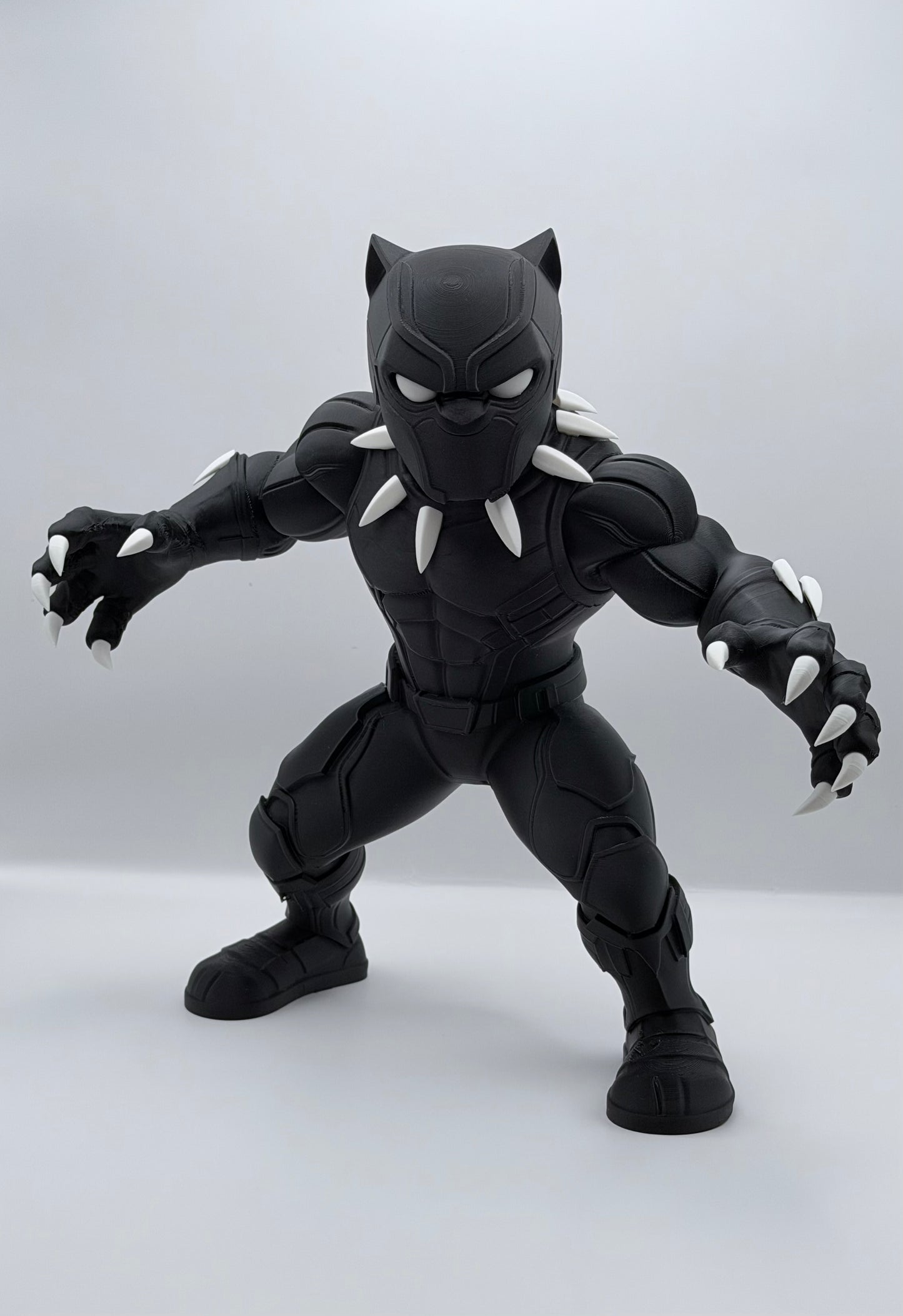 Black Panther Inspired 3D Printed Superhero Collectible Statue