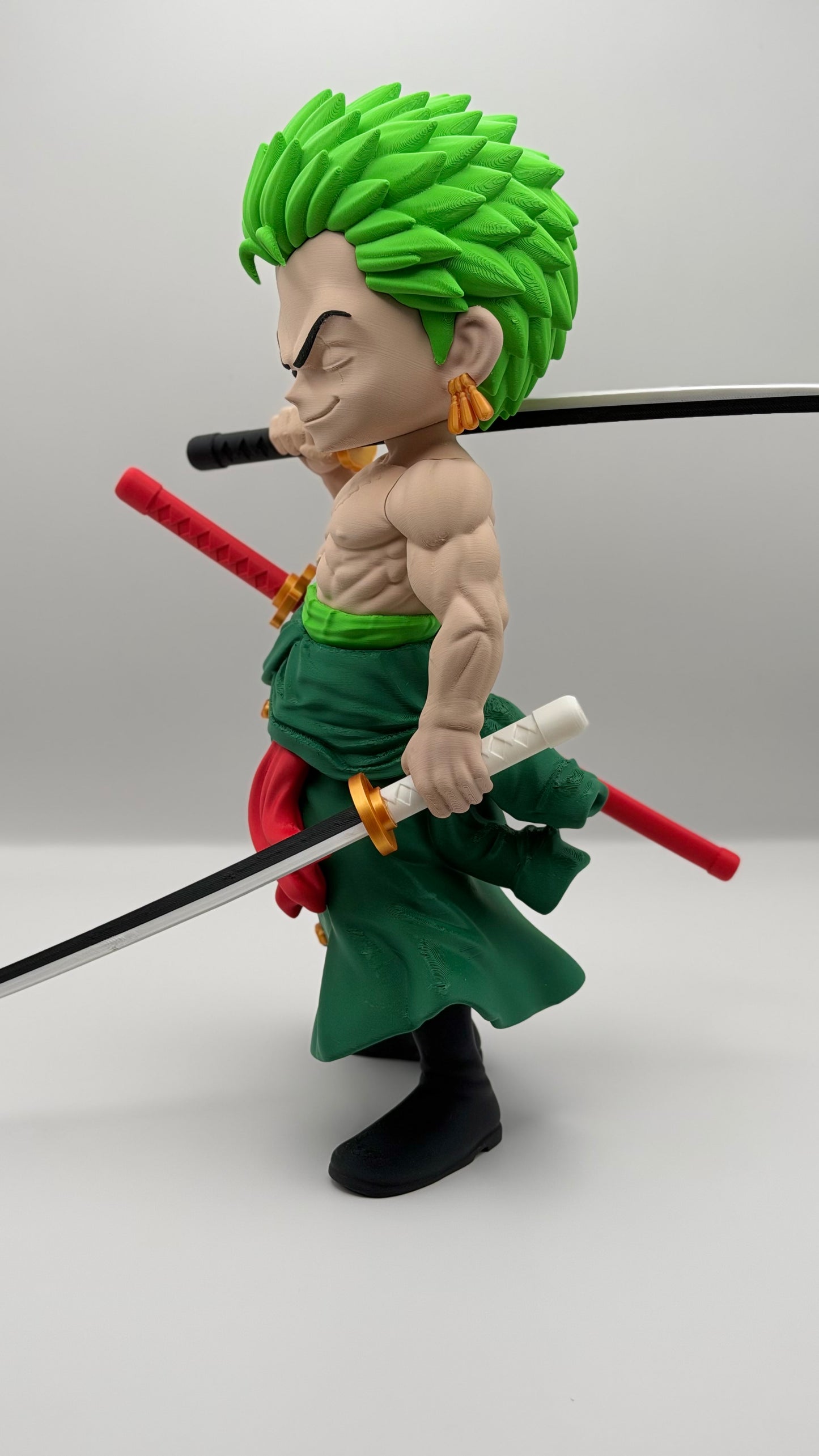 Roronoa Zoro Inspired 12–13” Anime Statue | Premium 3D Printed One Piece Collectible Figure