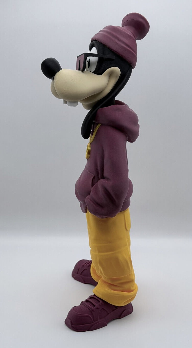 Urban Goofy Hip Hop Figure | Streetwear Cartoon Collectible Decor | 3D Printed Desk Display Statue