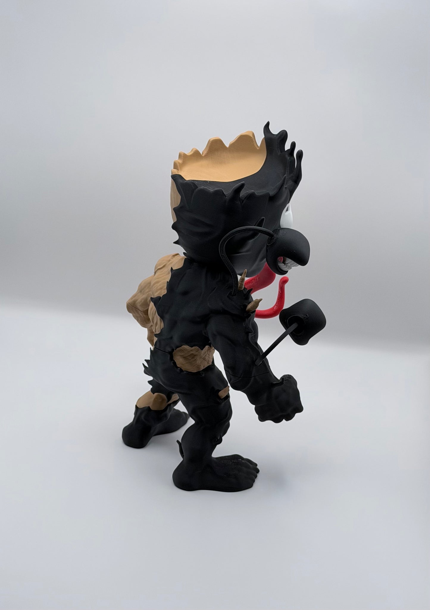 Venom Groot Crossover Statue | Marvel Inspired 3D Printed Collectible | 11” Display Figure