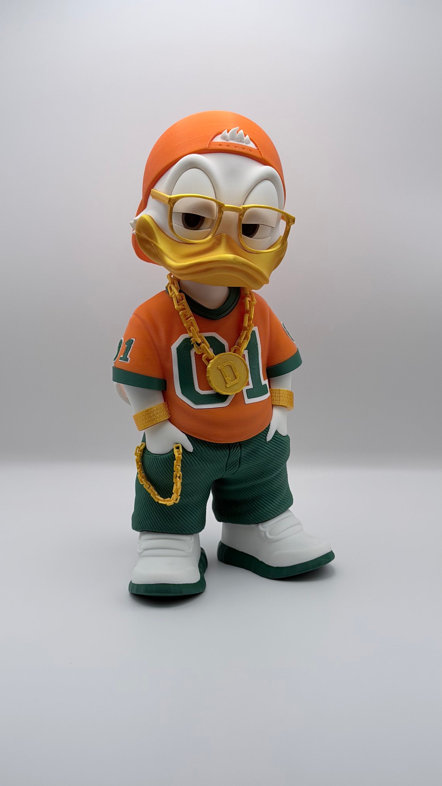 Urban Donald Duck Style 3D Printed Figure 11 Inch Collectible Desk Decor Toy