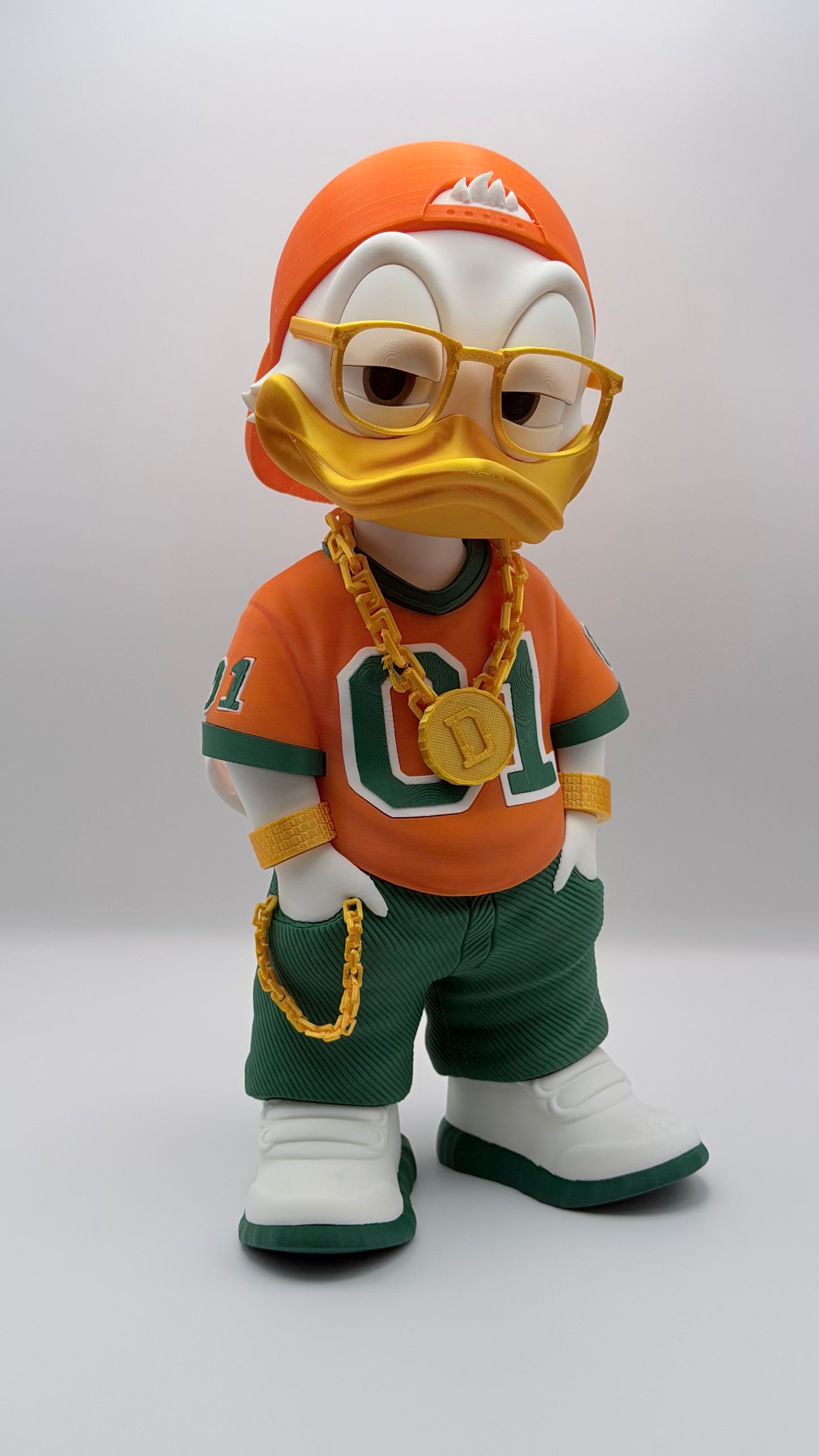 Urban Donald Duck Style 3D Printed Figure 11 Inch Collectible Desk Decor Toy