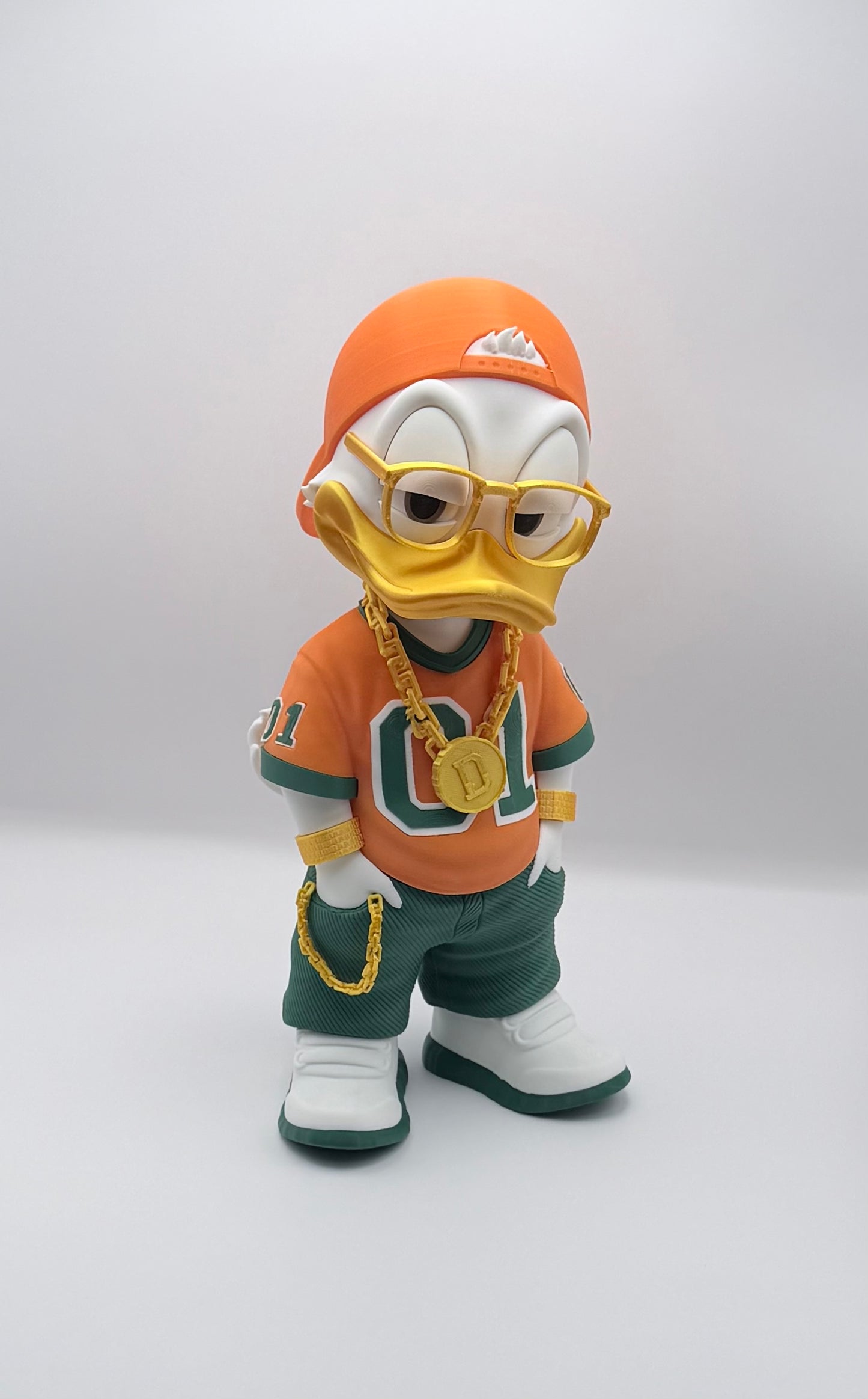Urban Donald Duck Style 3D Printed Figure 11 Inch Collectible Desk Decor Toy