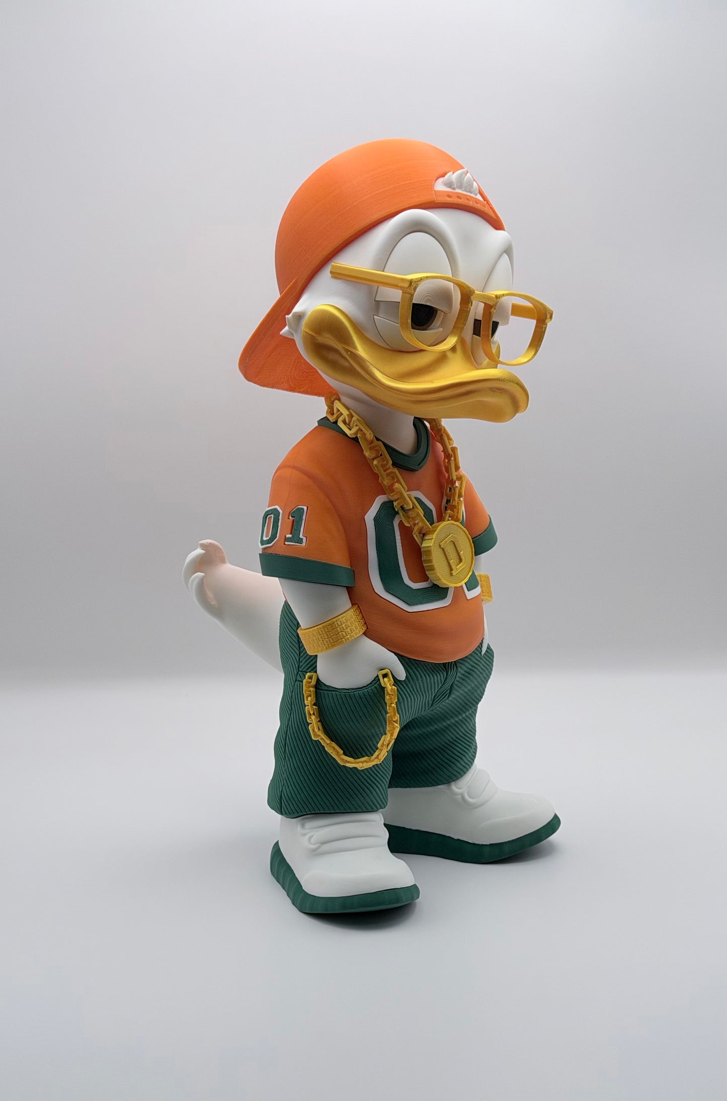 Urban Donald Duck Style 3D Printed Figure 11 Inch Collectible Desk Decor Toy