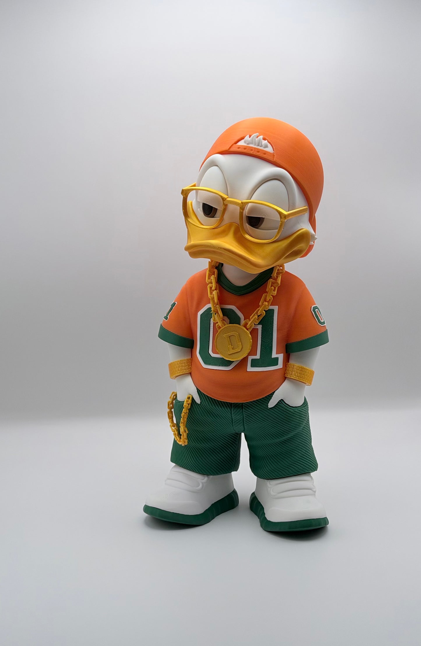 Urban Donald Duck Style 3D Printed Figure 11 Inch Collectible Desk Decor Toy