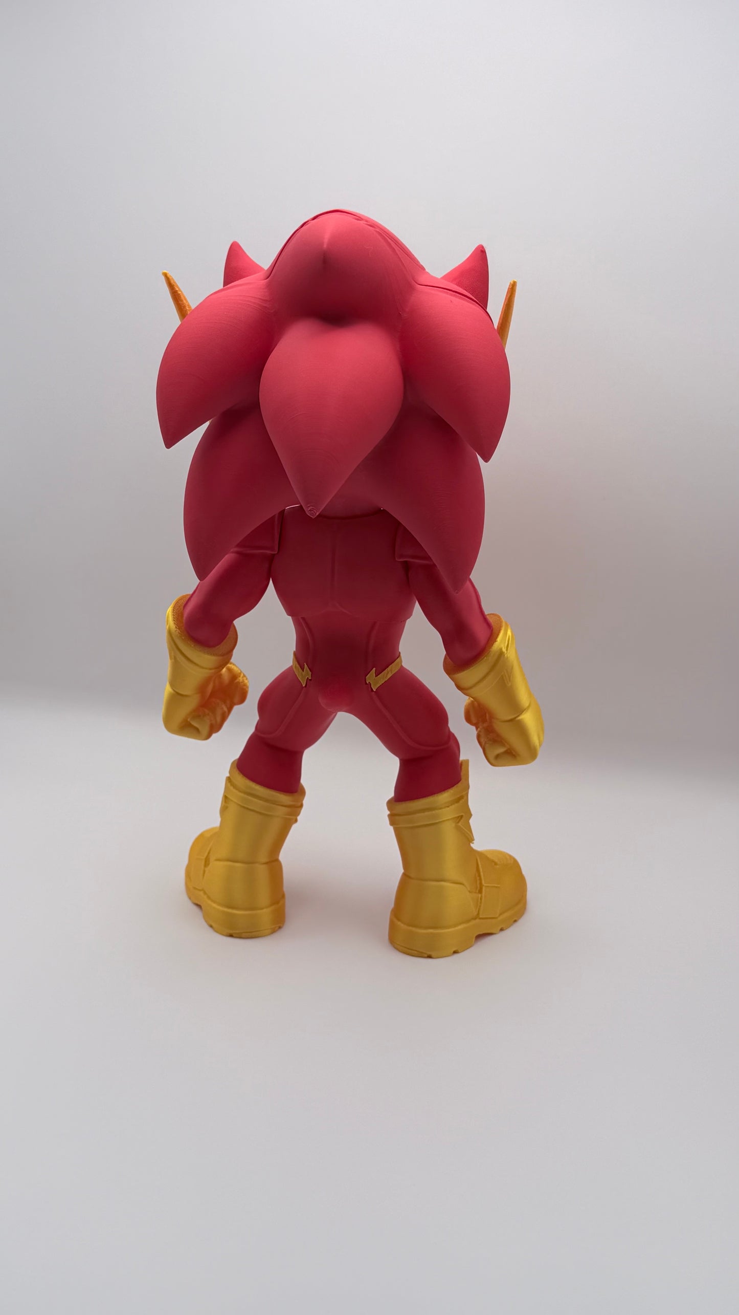 Speed Force Sonic x Flash 11" Tall Fan Art 3D Printed Figure Collectible