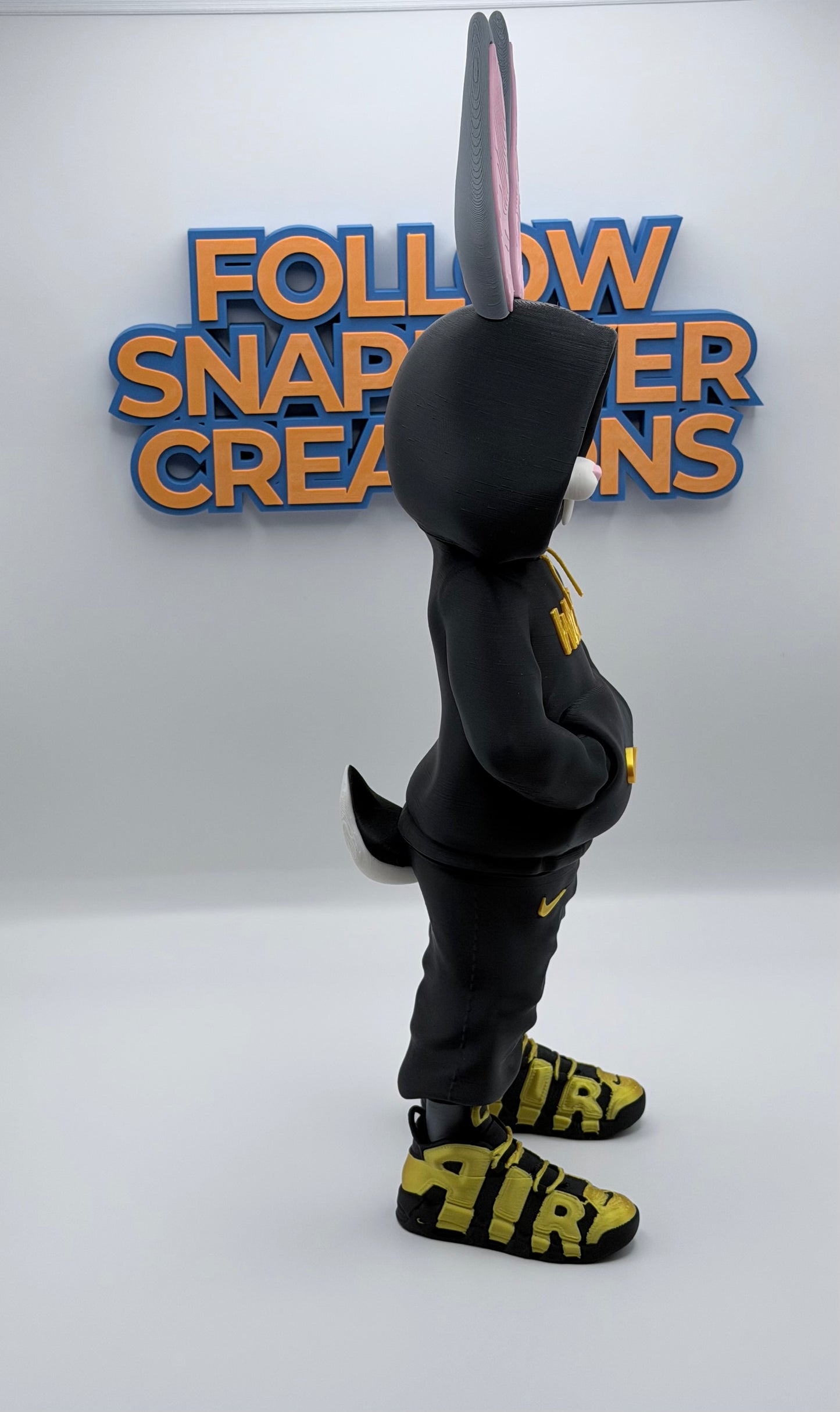 Urban Bugs Bunny 3D Print | 13” Streetwear Style Figure | Custom Cartoon Collectible | Desk Setup Decor | Unique Gift
