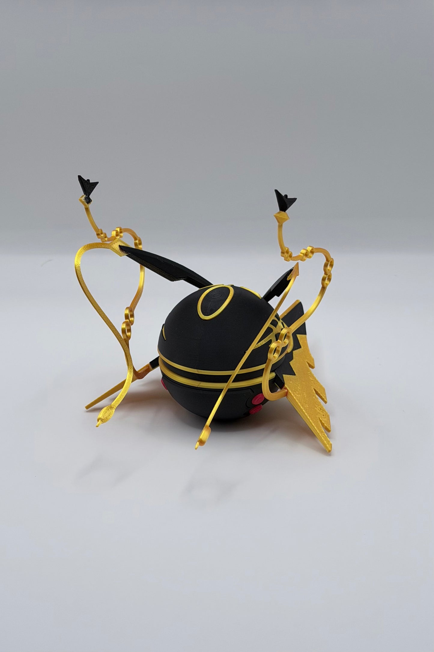 Rayquaza Pokeball Inspired Dragon Anime Gaming Display – 3D Printed Shelf Collectible – Gamer Desk Decor – Fan Gift