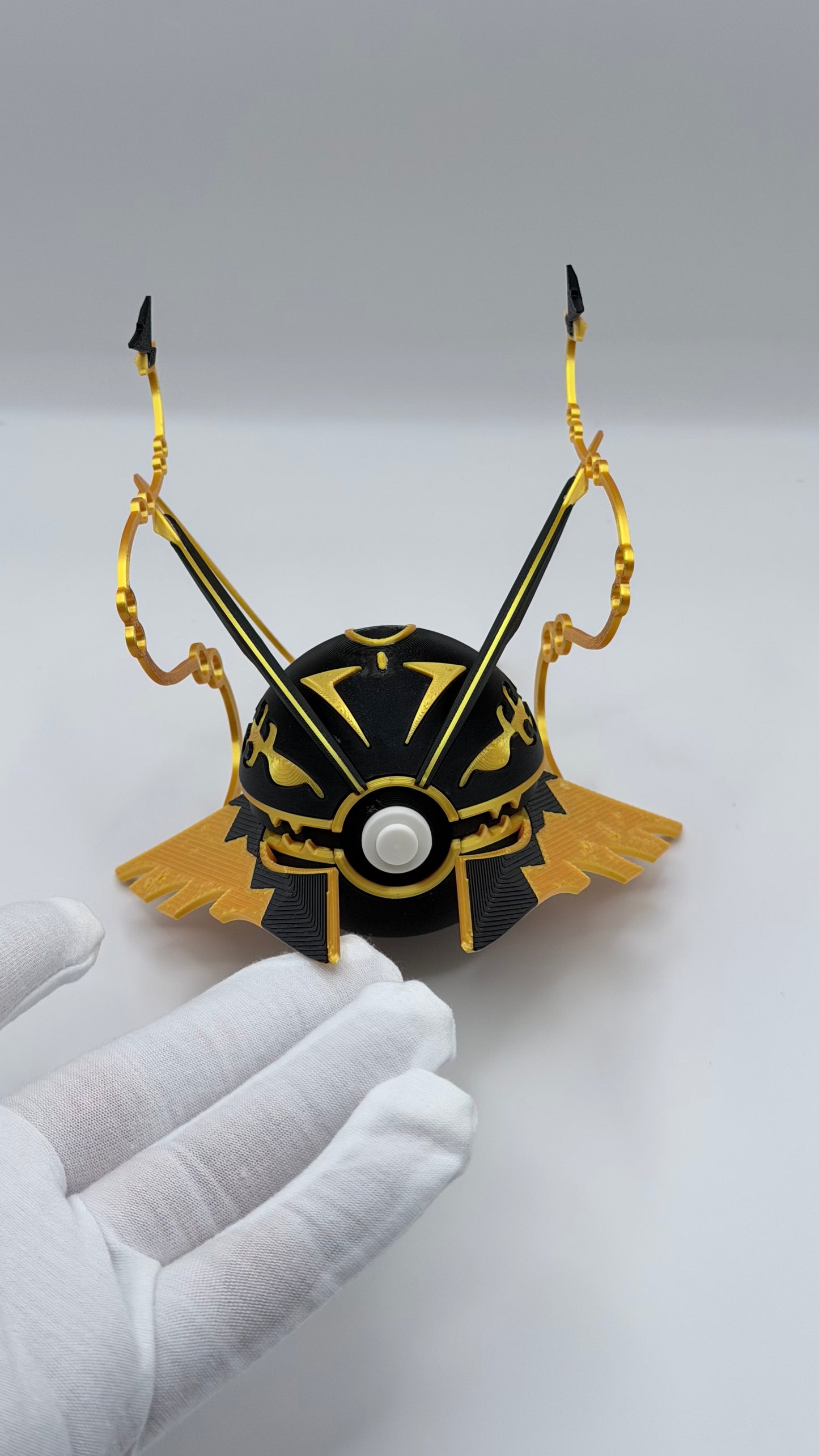 Rayquaza Pokeball Inspired Dragon Anime Gaming Display – 3D Printed Shelf Collectible – Gamer Desk Decor – Fan Gift