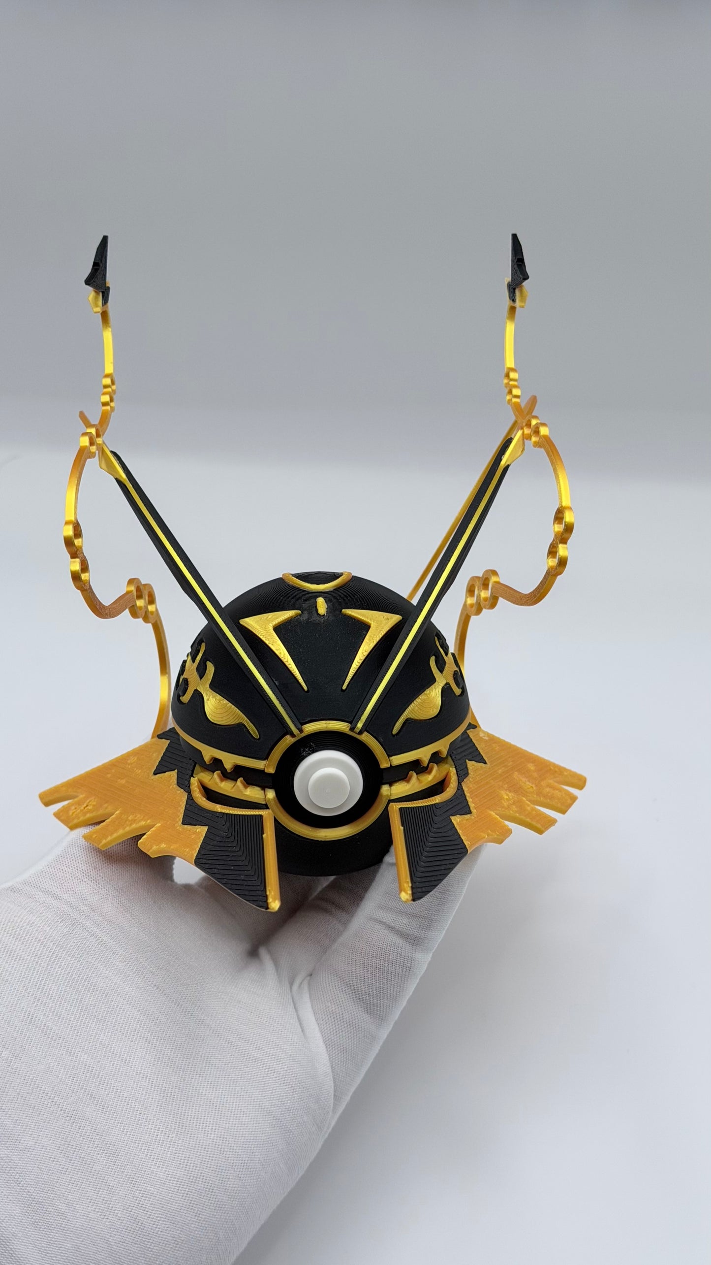 Rayquaza Pokeball Inspired Dragon Anime Gaming Display – 3D Printed Shelf Collectible – Gamer Desk Decor – Fan Gift