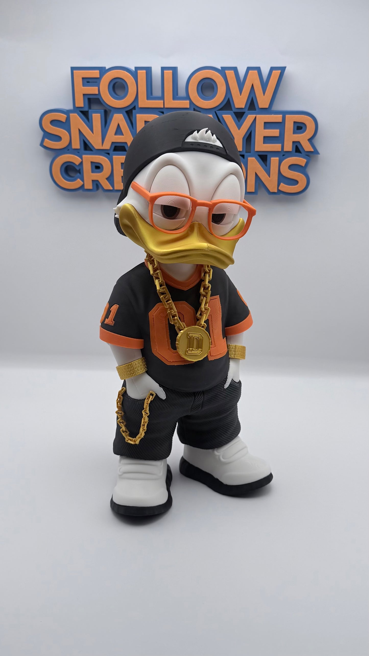 Urban Donald Duck Style 3D Printed Figure 11 Inch Collectible Desk Decor Toy
