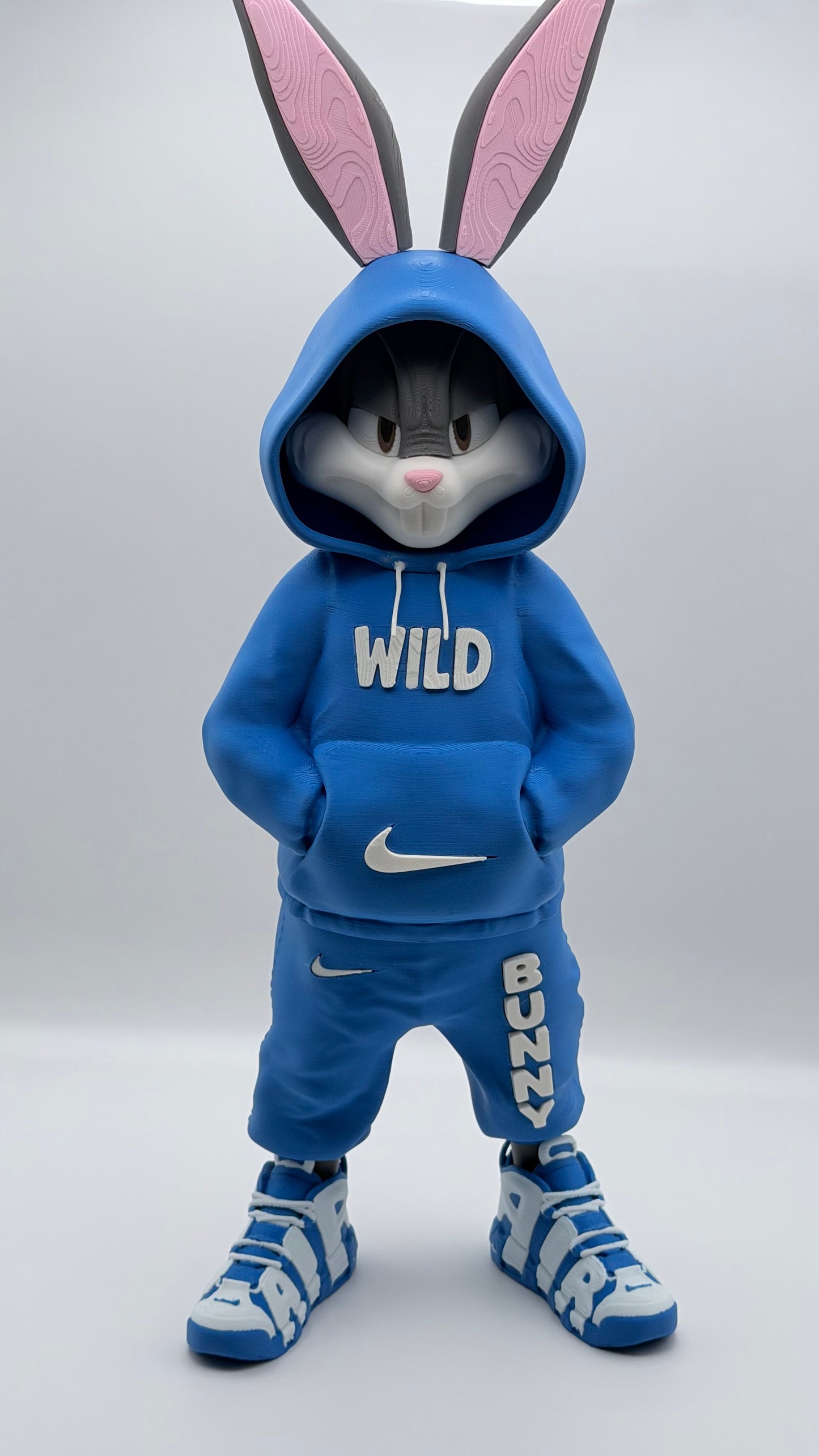 Urban Bugs Bunny 3D Print | 13” Streetwear Style Figure | Custom Cartoon Collectible | Desk Setup Decor | Unique Gift